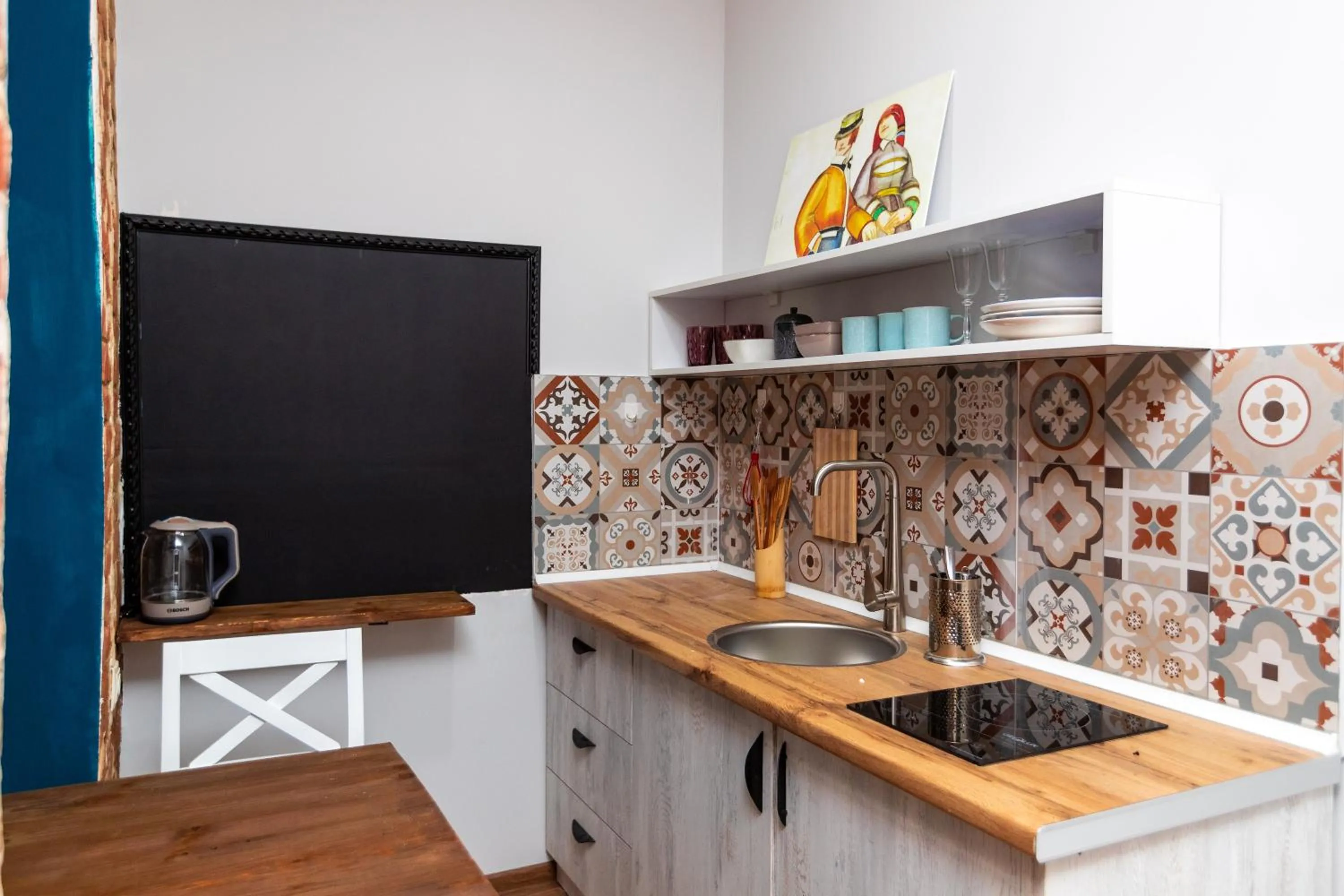 Kitchen or kitchenette in Giorgi's apartment