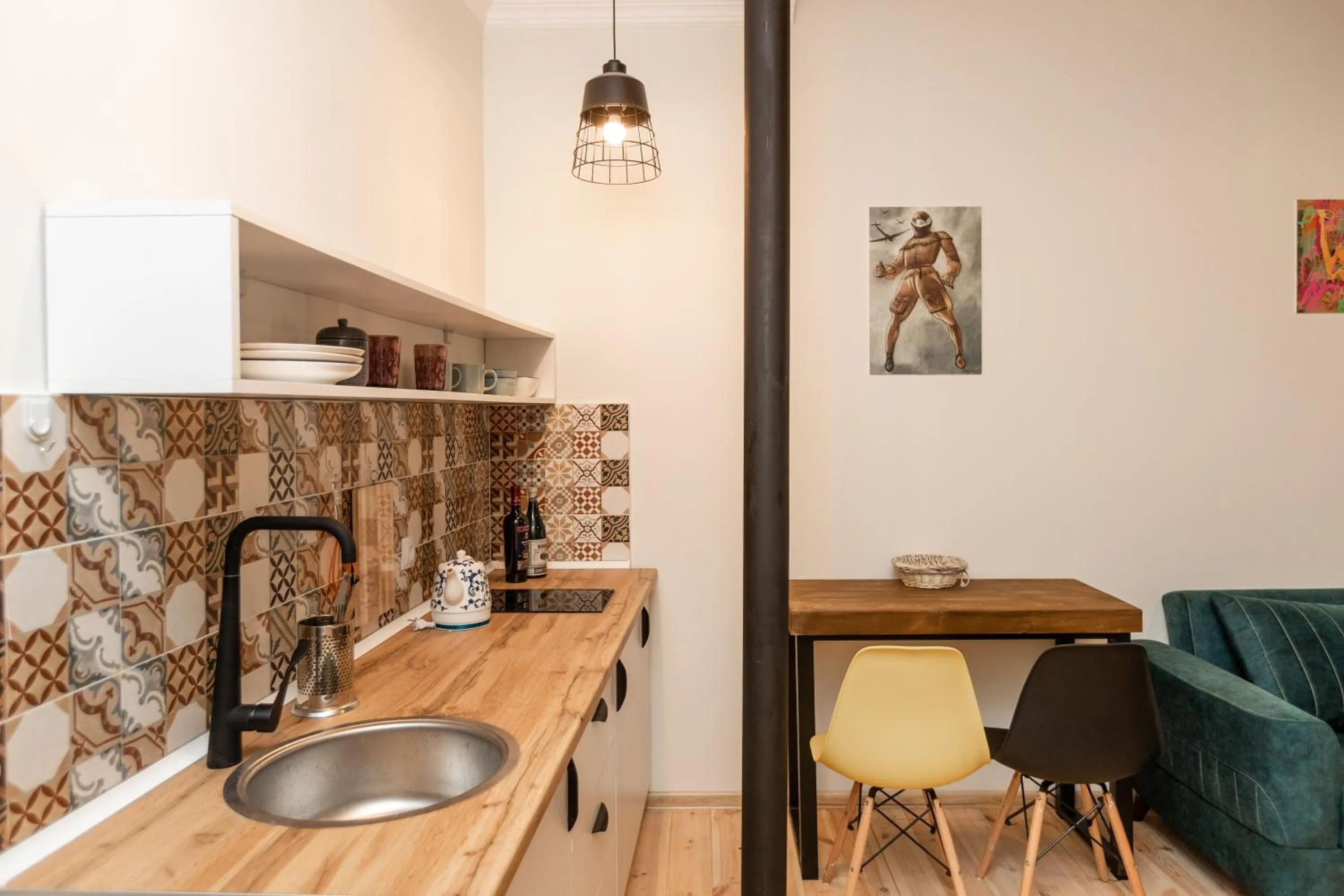 Kitchen or kitchenette in Giorgi's apartment