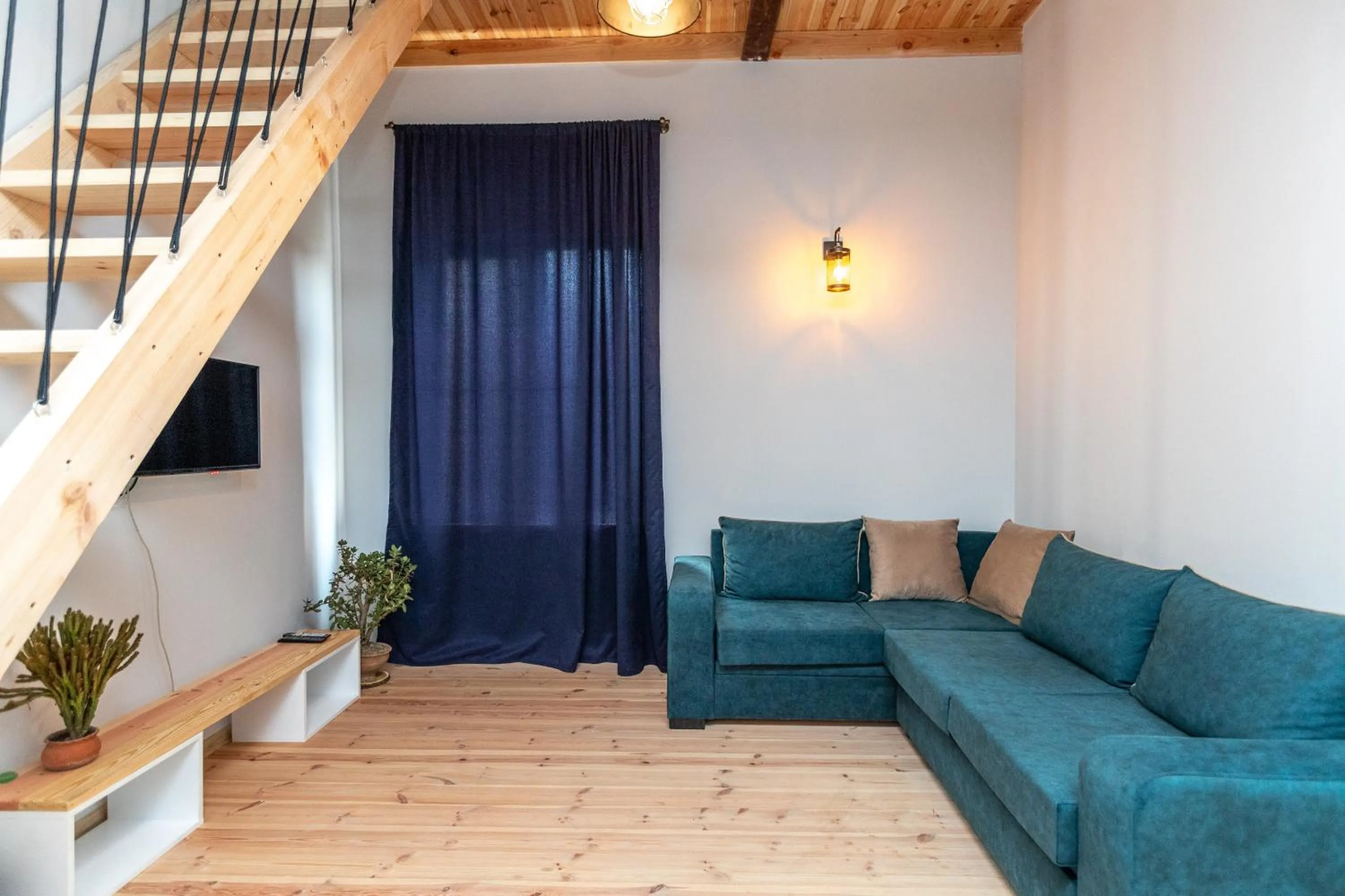 Seating area in Giorgi's apartment
