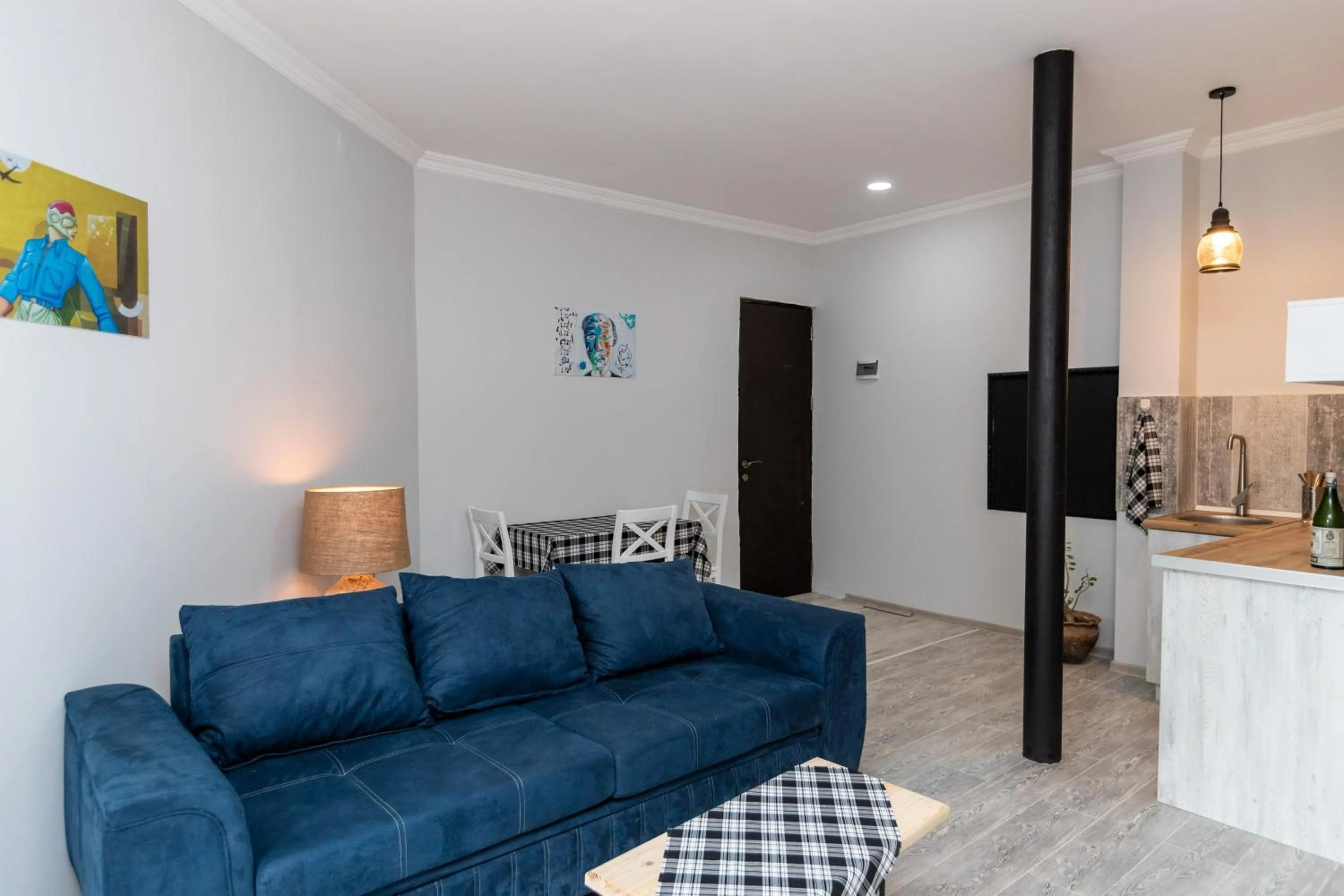 Seating area in Giorgi's apartment