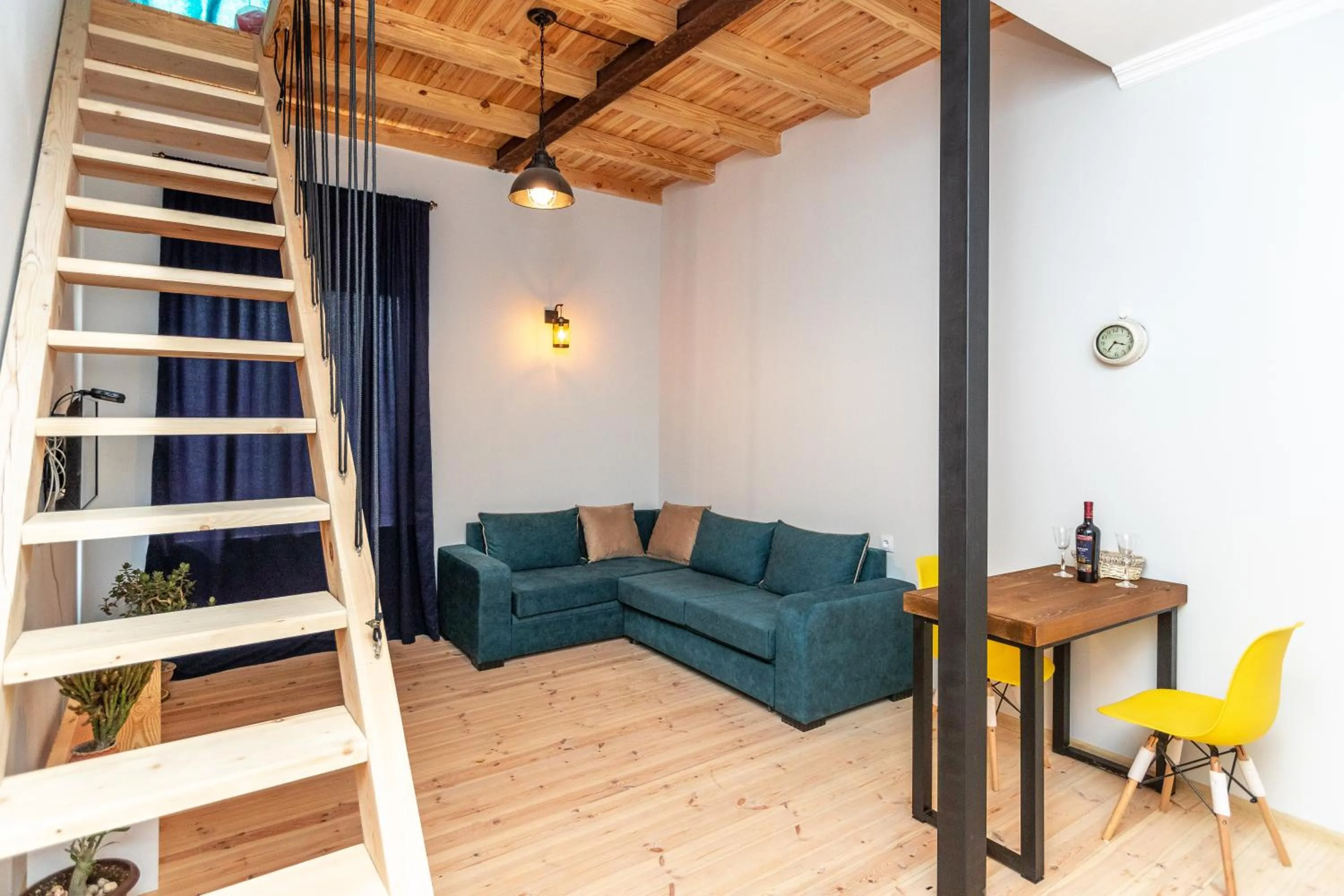 Seating area in Giorgi's apartment