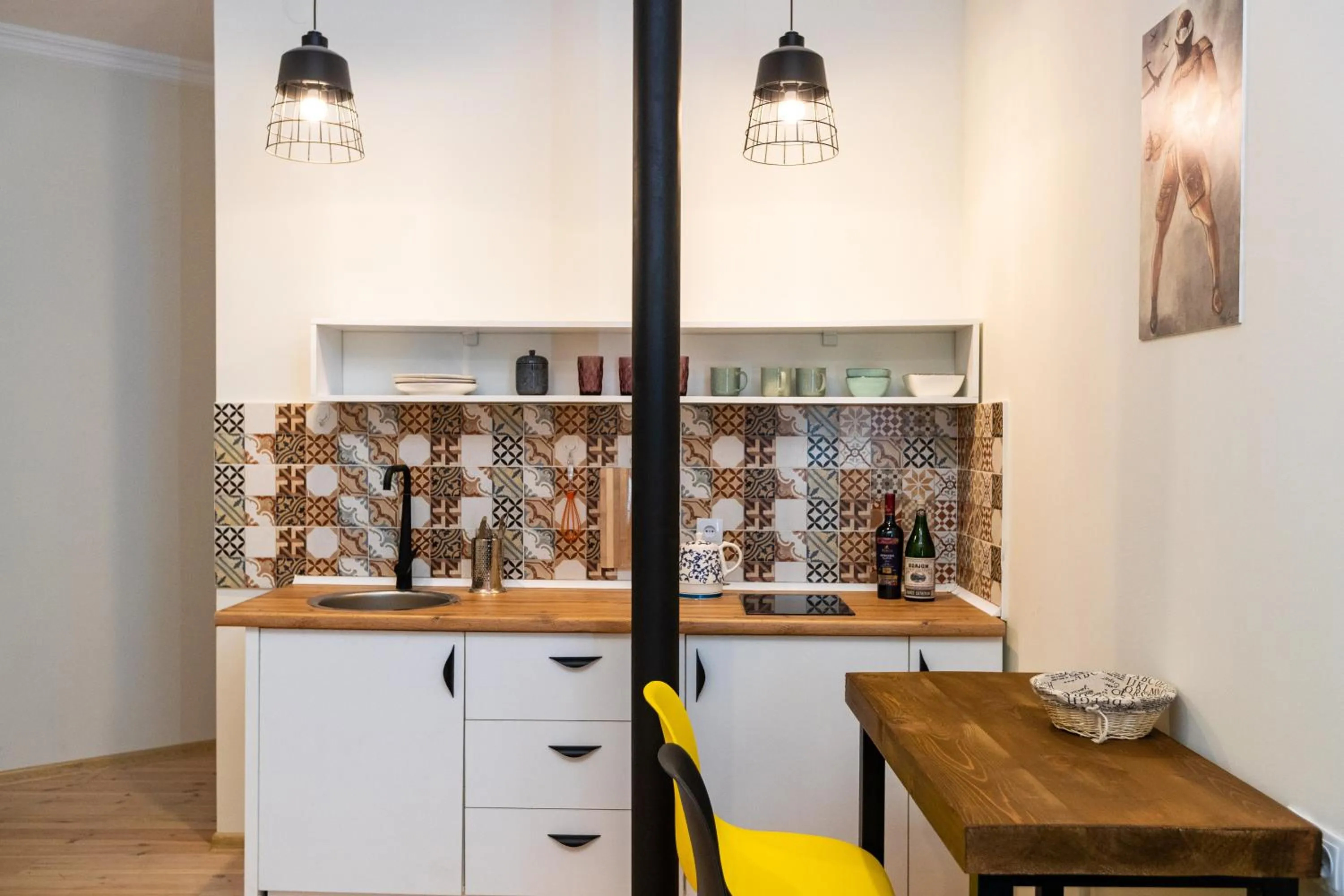 Kitchen or kitchenette in Giorgi's apartment