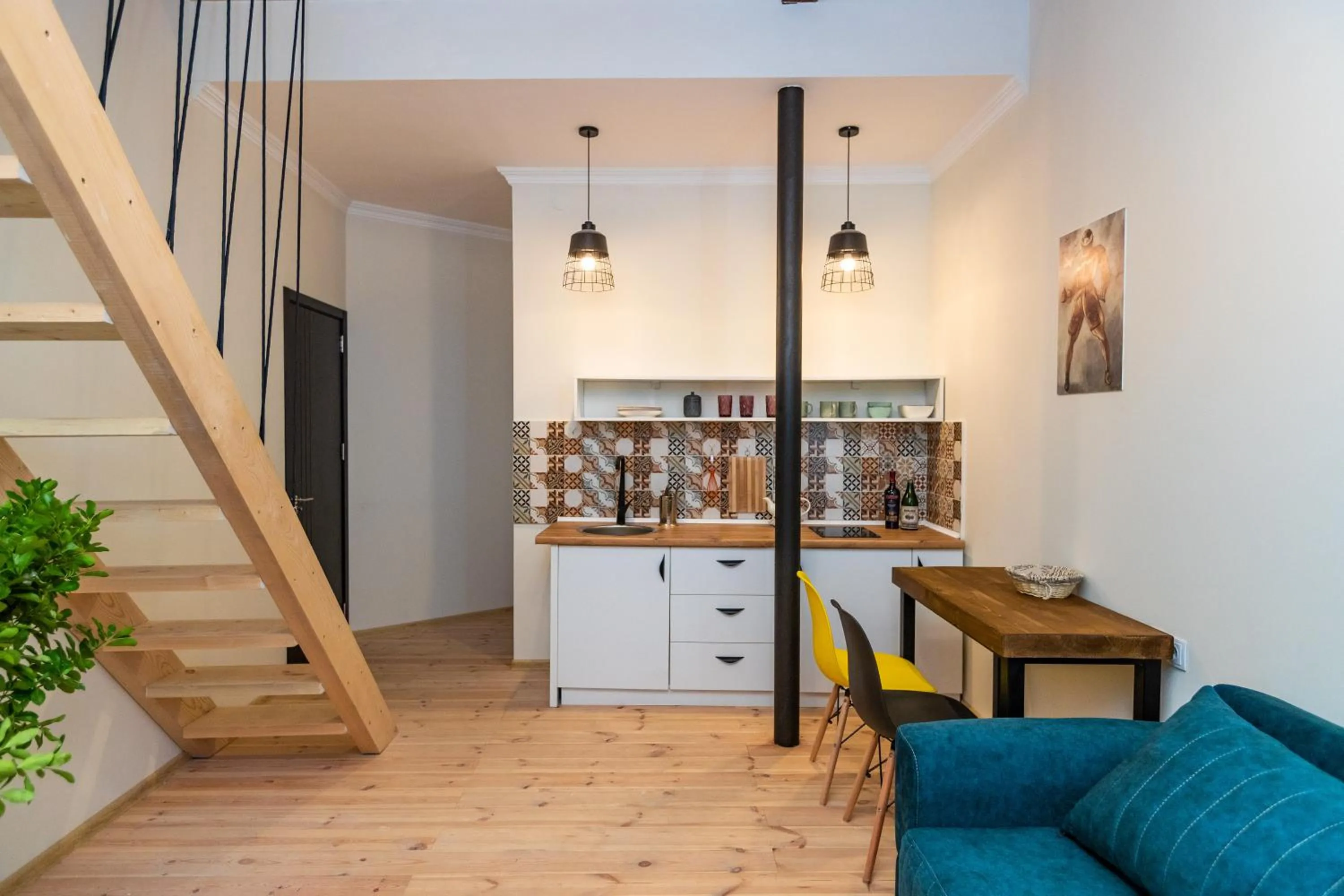 Dining area in Giorgi's apartment