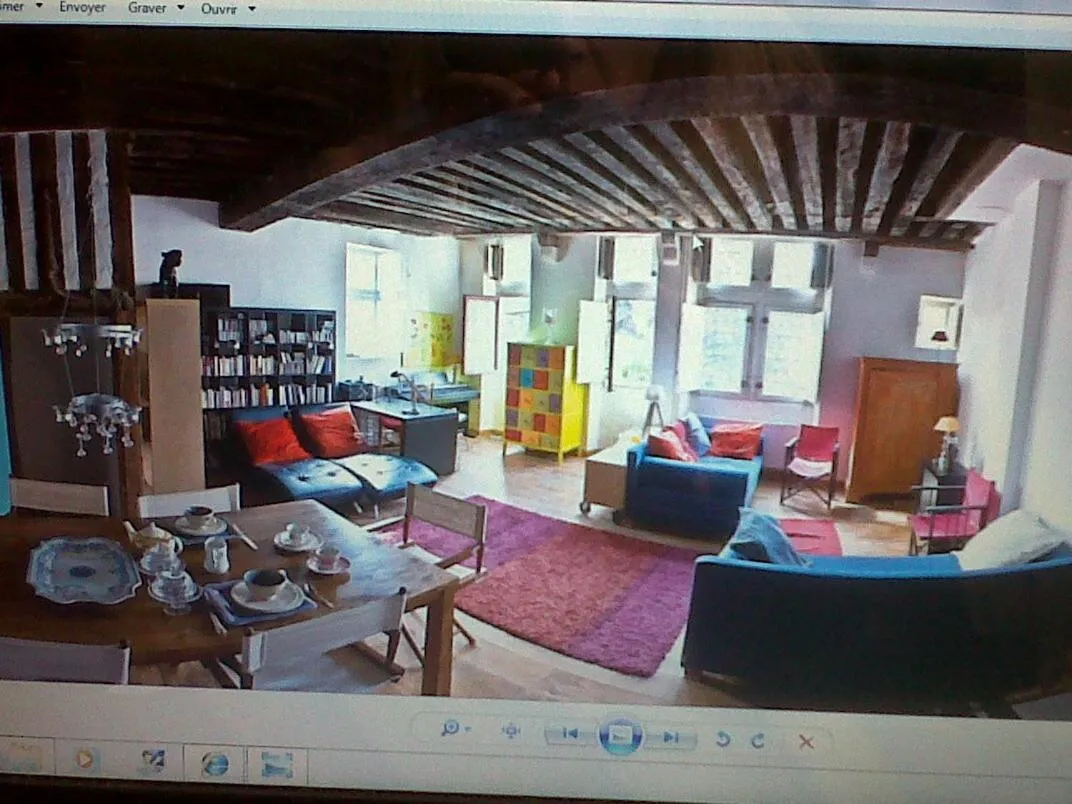 Communal lounge/ TV room in Les Trois Maillets, Monument Historique