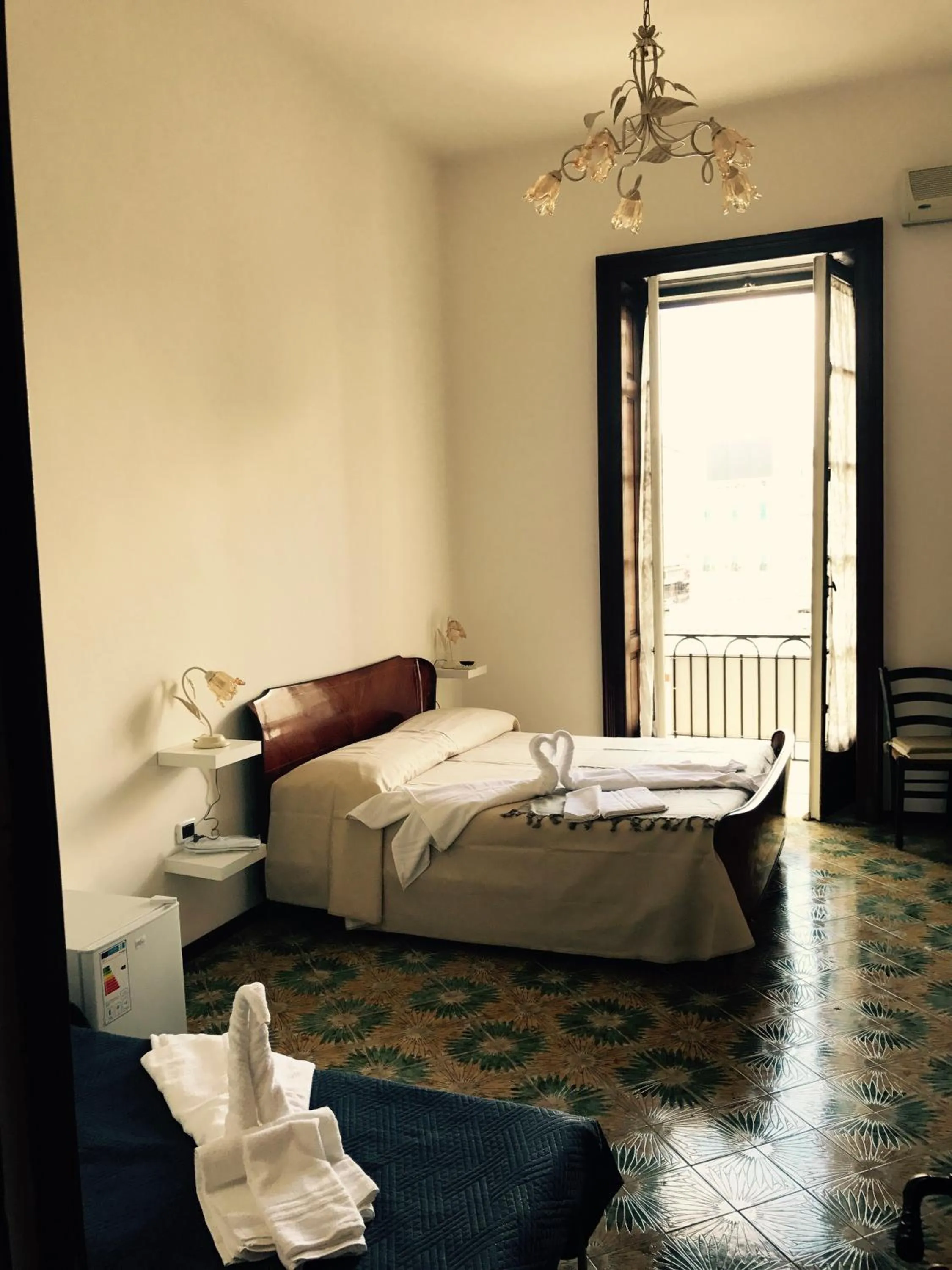 Bed in Parthenope's home