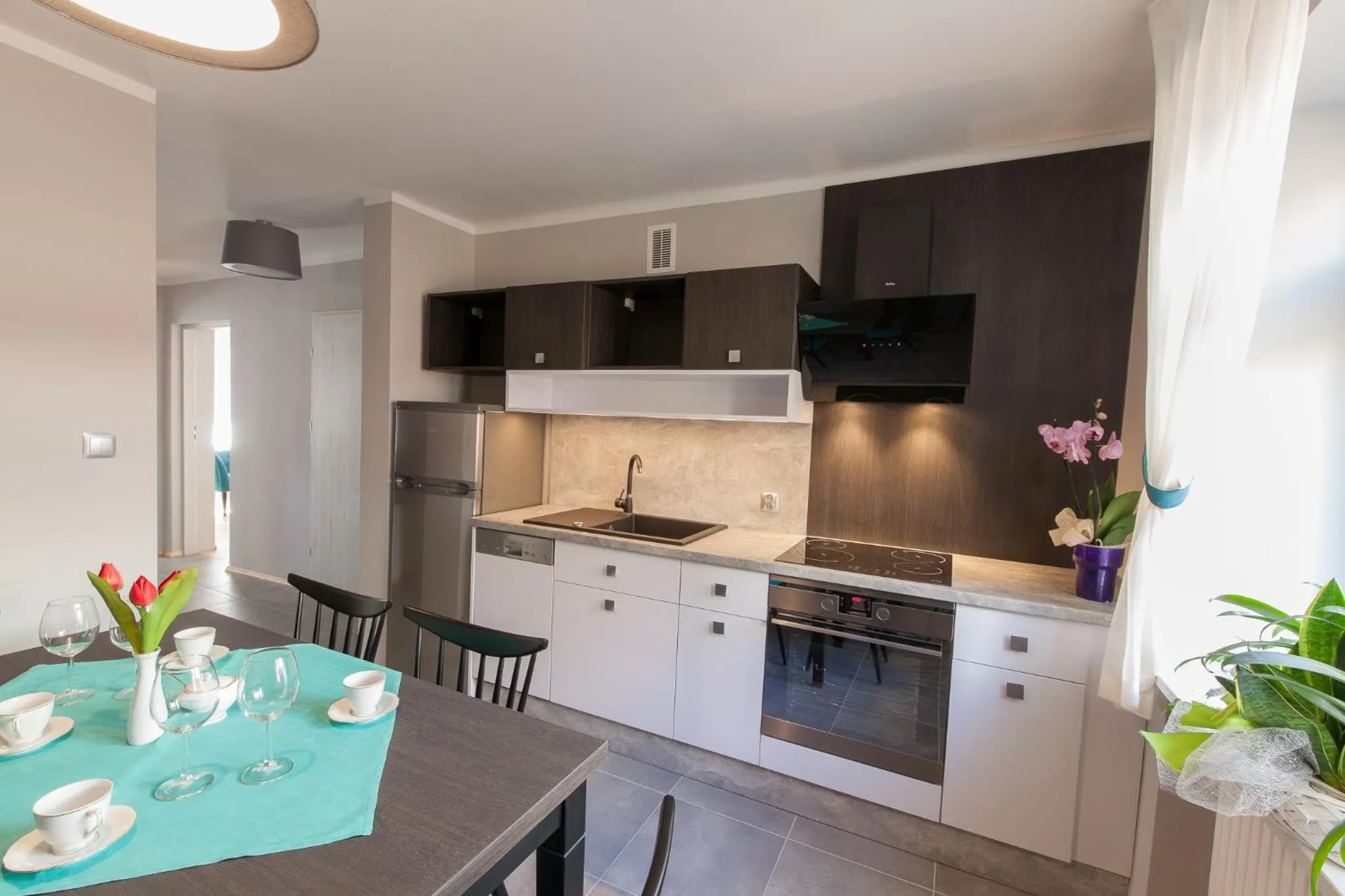 Kitchen or kitchenette in Apartamenty w Willi Silesia