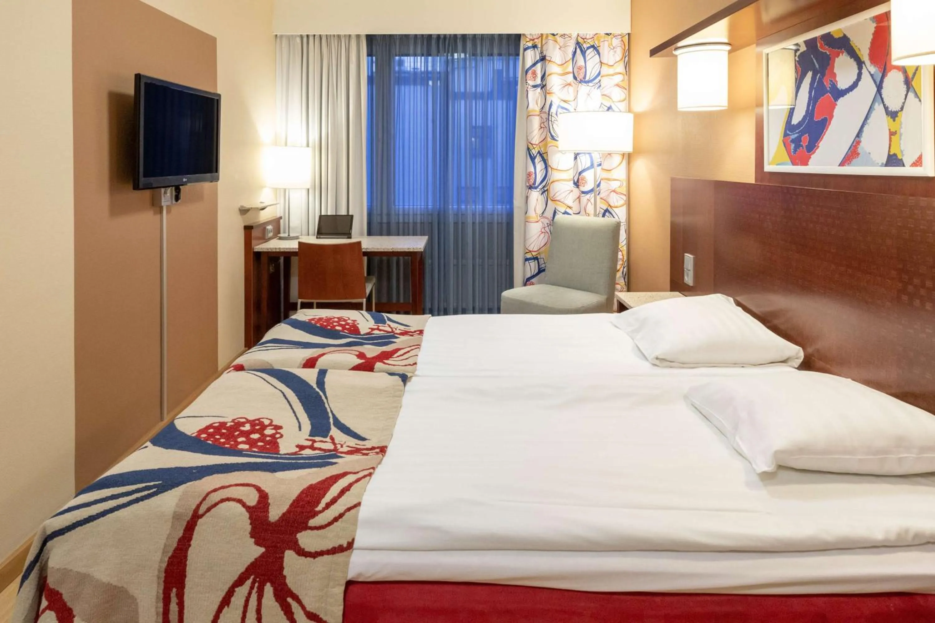 Bedroom, Bed in Scandic Tampere Koskipuisto