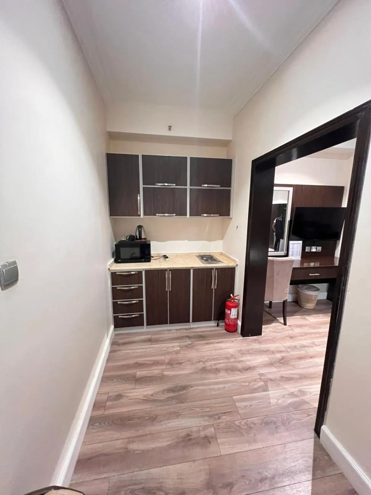 Kitchen or kitchenette in Alshaheen Suites