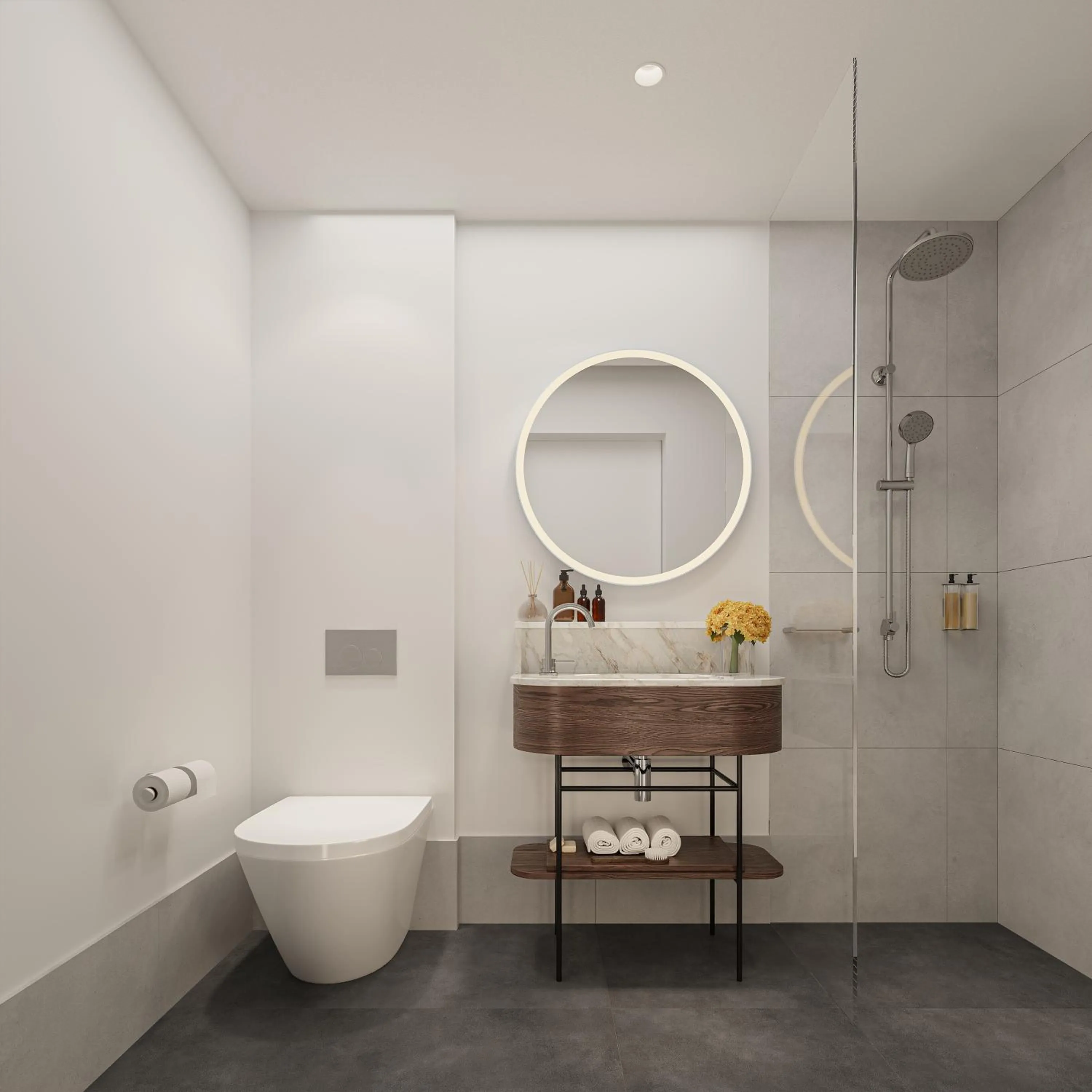 Shower in Crowne Plaza Melbourne Carlton by IHG