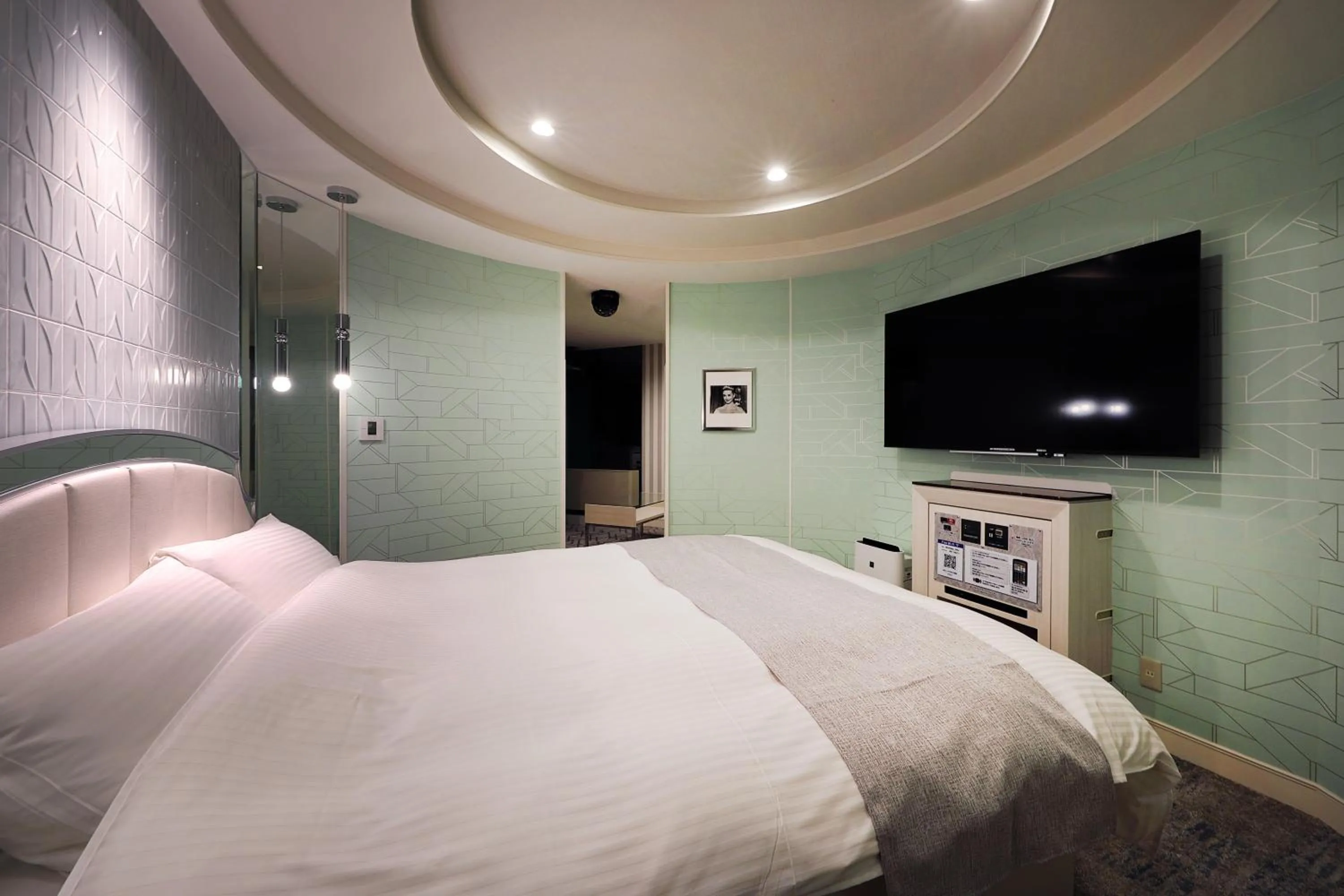 Bed in ホテルバースデー岐阜西店 HOTEL Birthday GifuWest