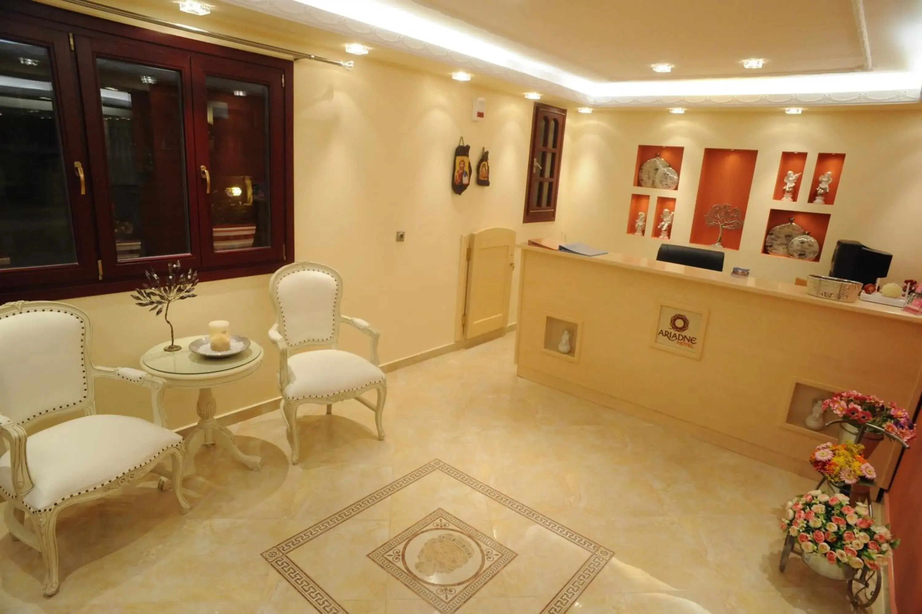 Lobby or reception in Ariadne Hotel Lobby or reception in Ariadne Hotel