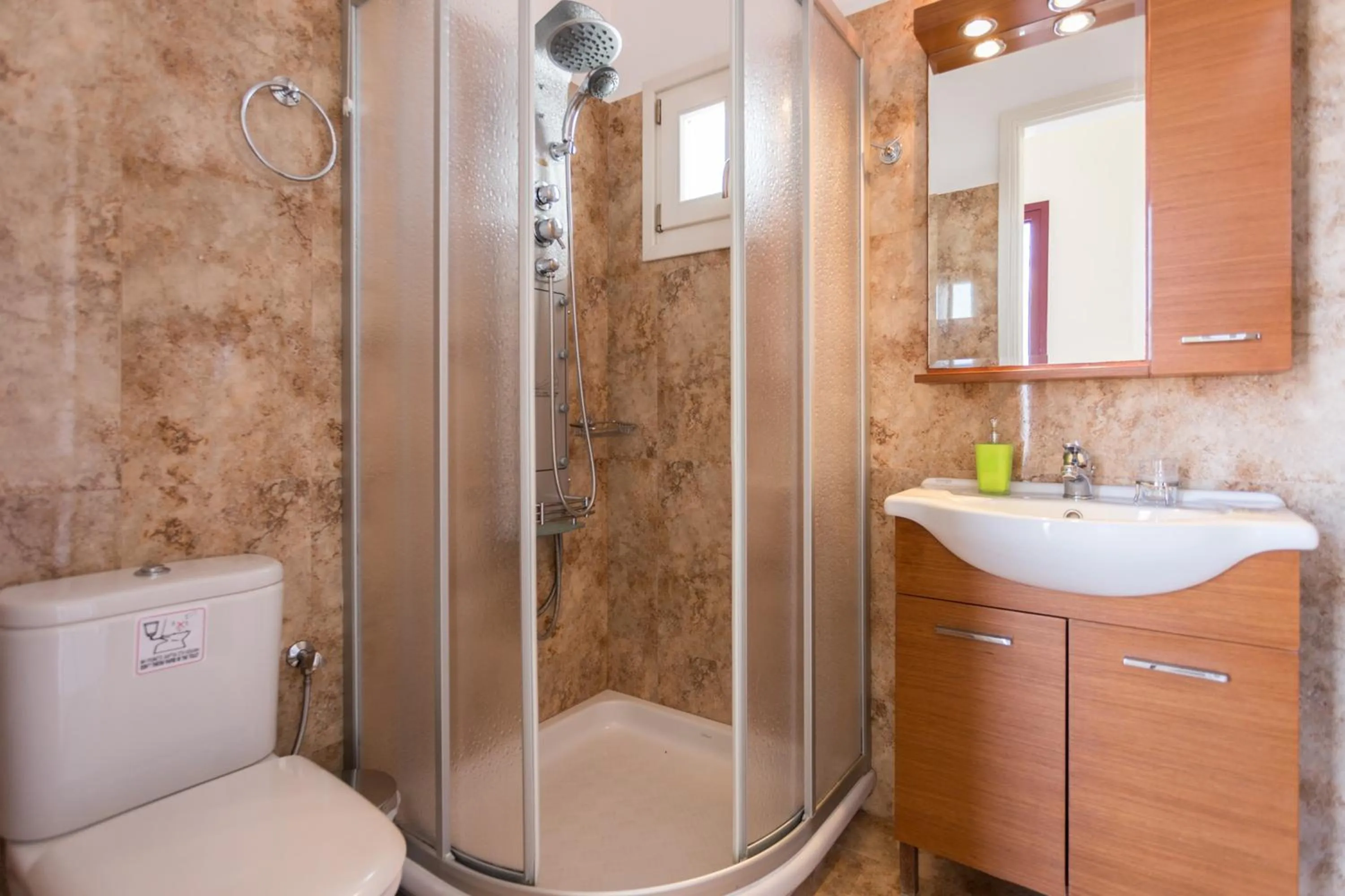 Shower in Ariadne Hotel