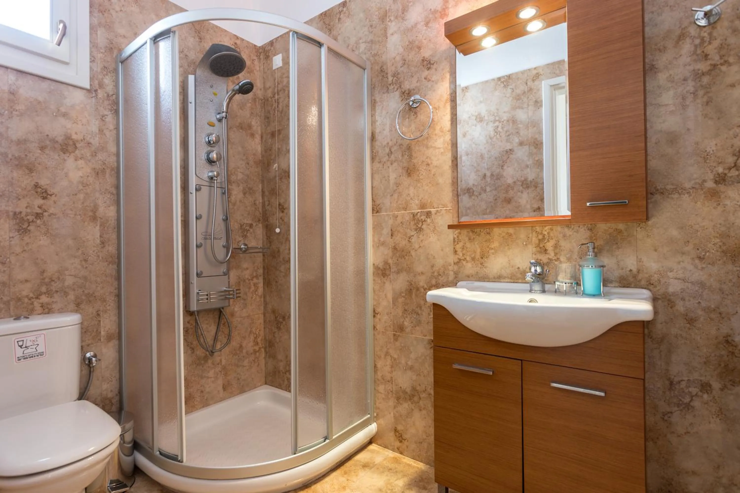 Bathroom in Ariadne Hotel