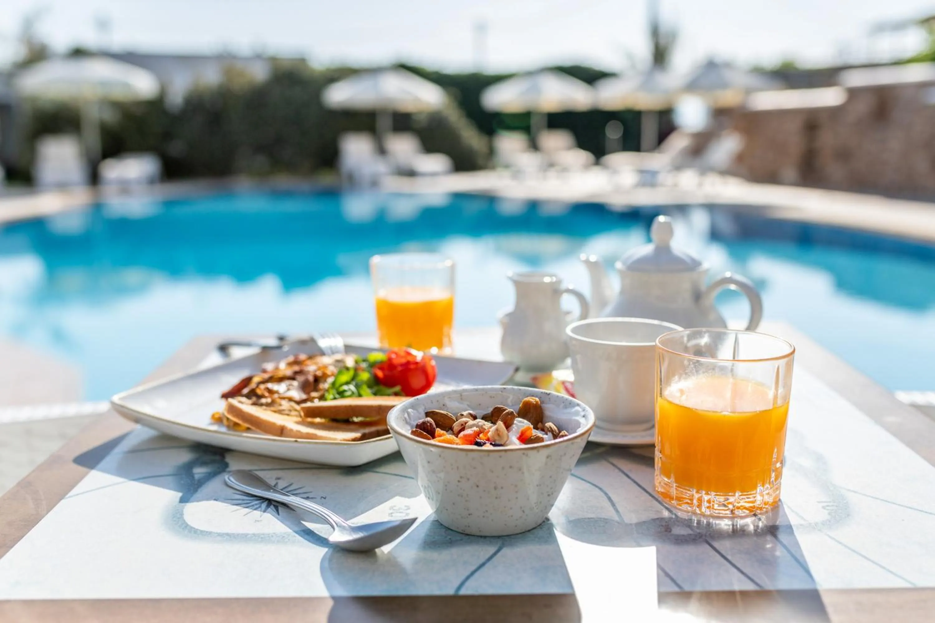 Continental breakfast in Ariadne Hotel