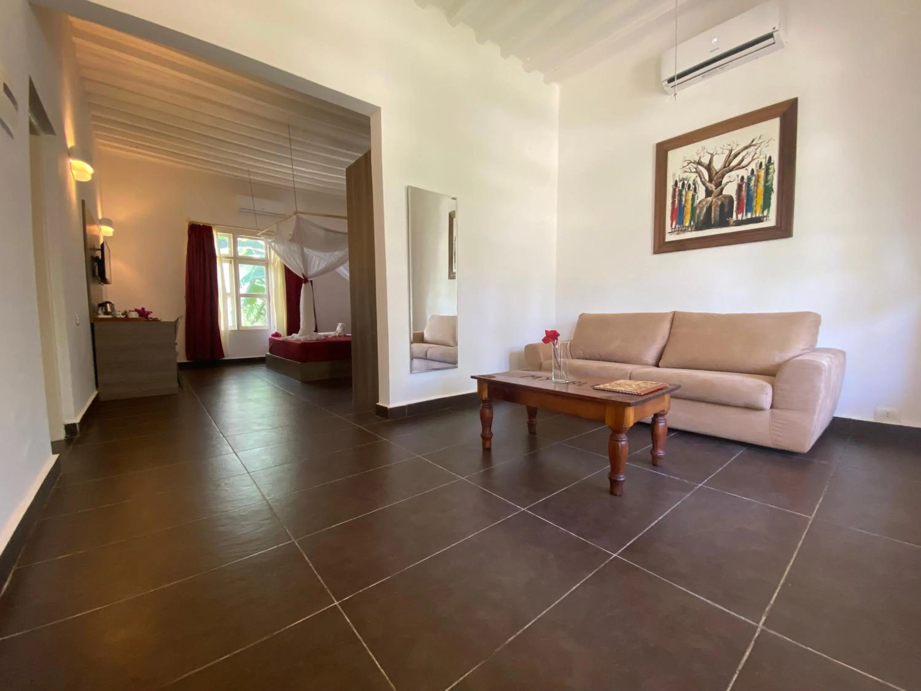 Living room in My Blue Hotel Zanzibar