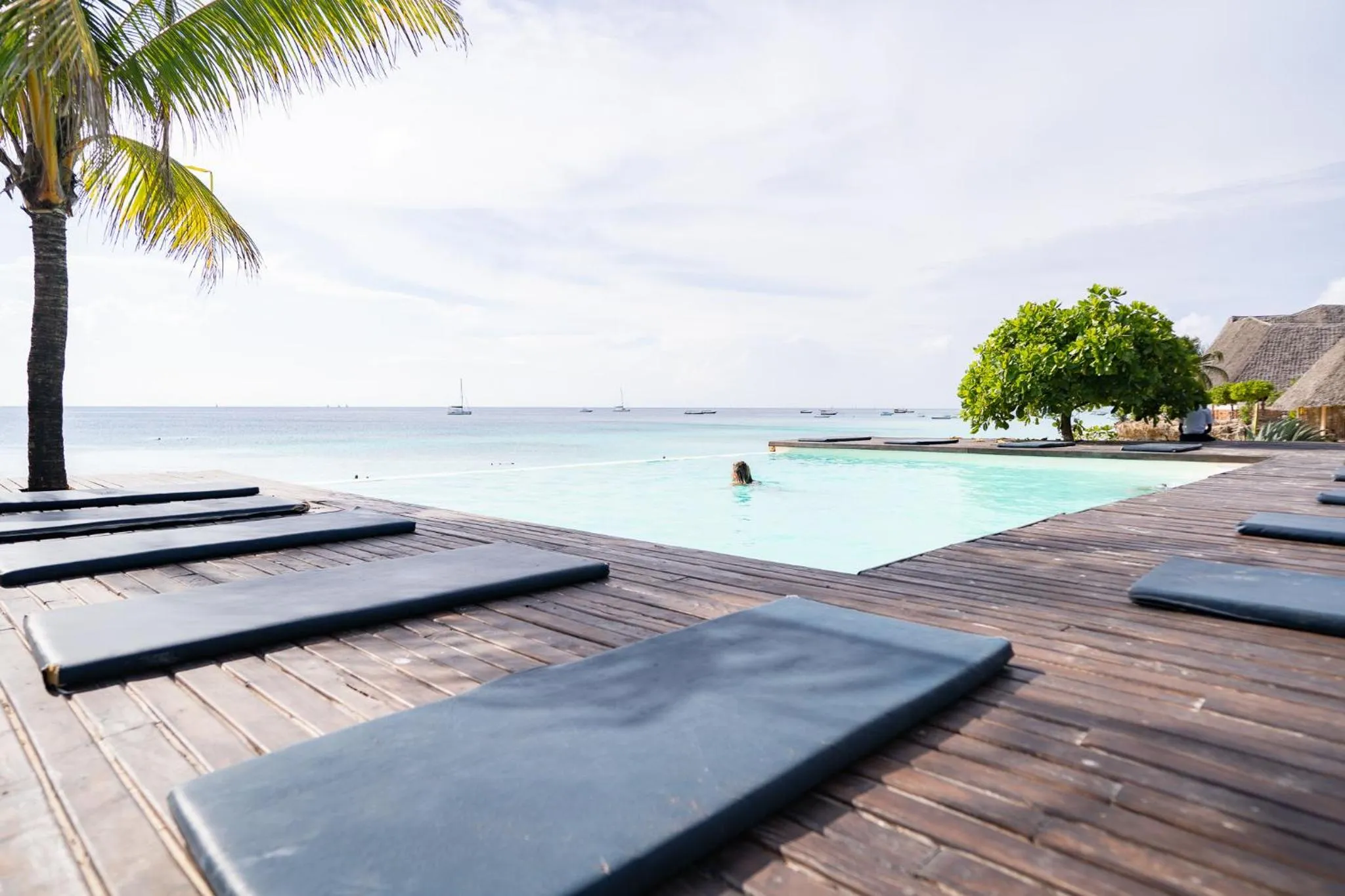 Swimming pool in My Blue Hotel Zanzibar