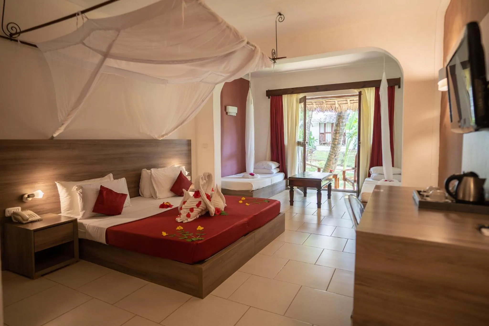 Bedroom in My Blue Hotel Zanzibar