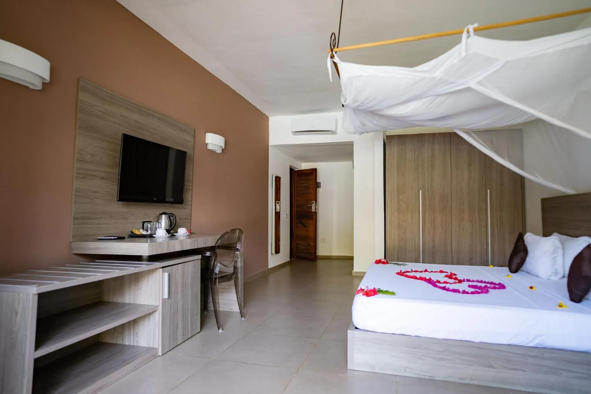 Bedroom in My Blue Hotel Zanzibar