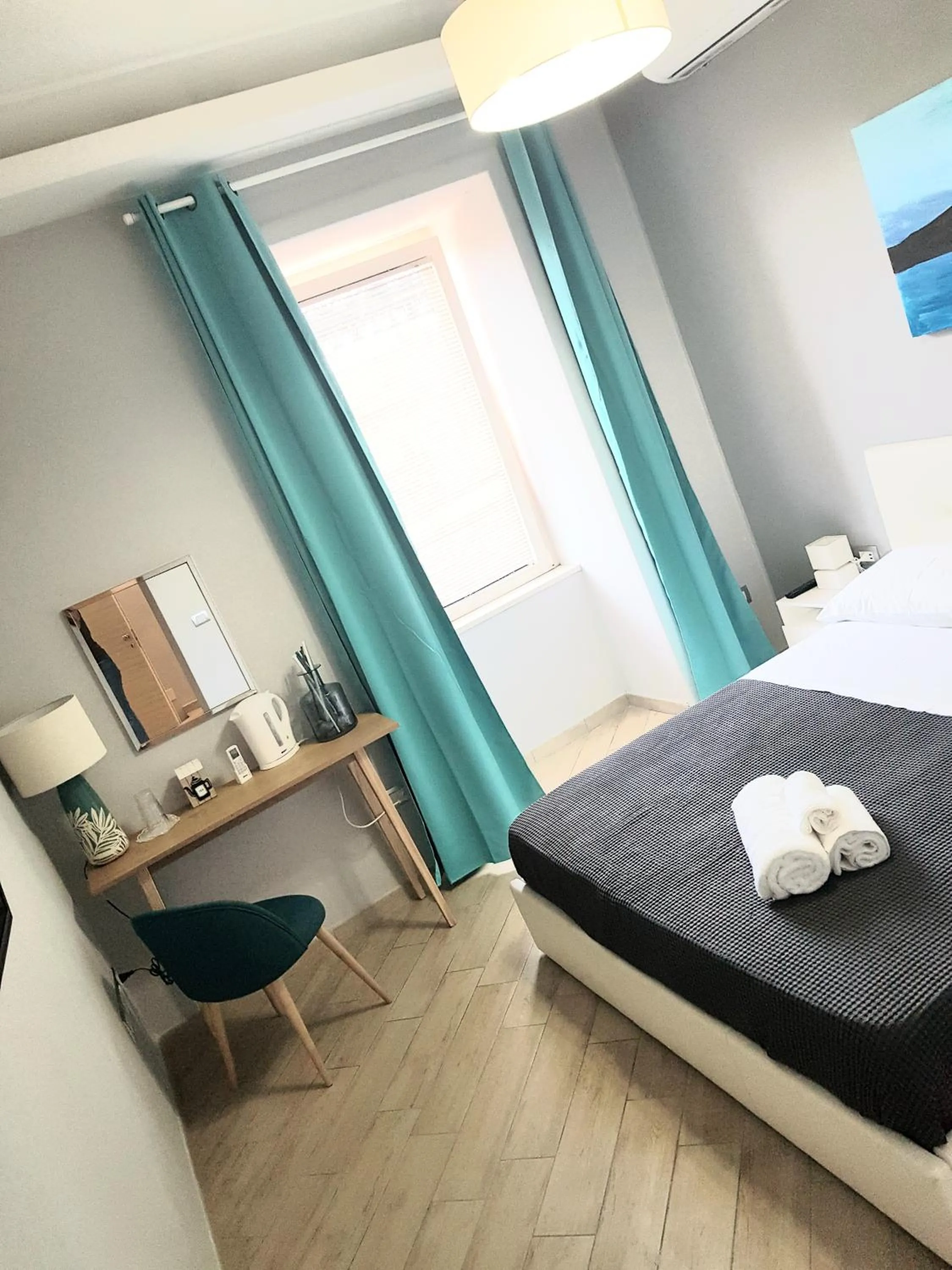 Bed in Solfatara Suites B&B