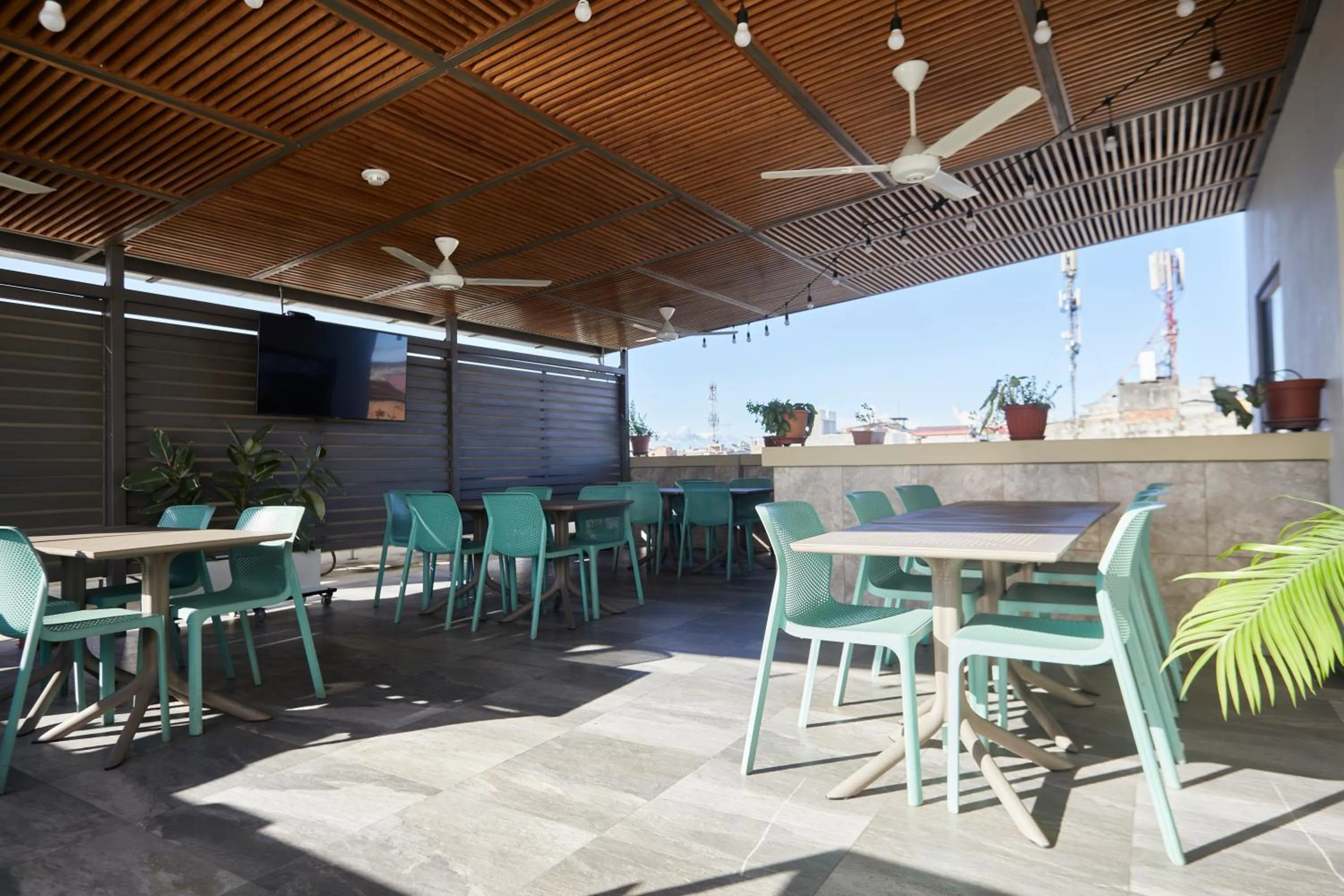 Patio in Victoria Regia Hotel