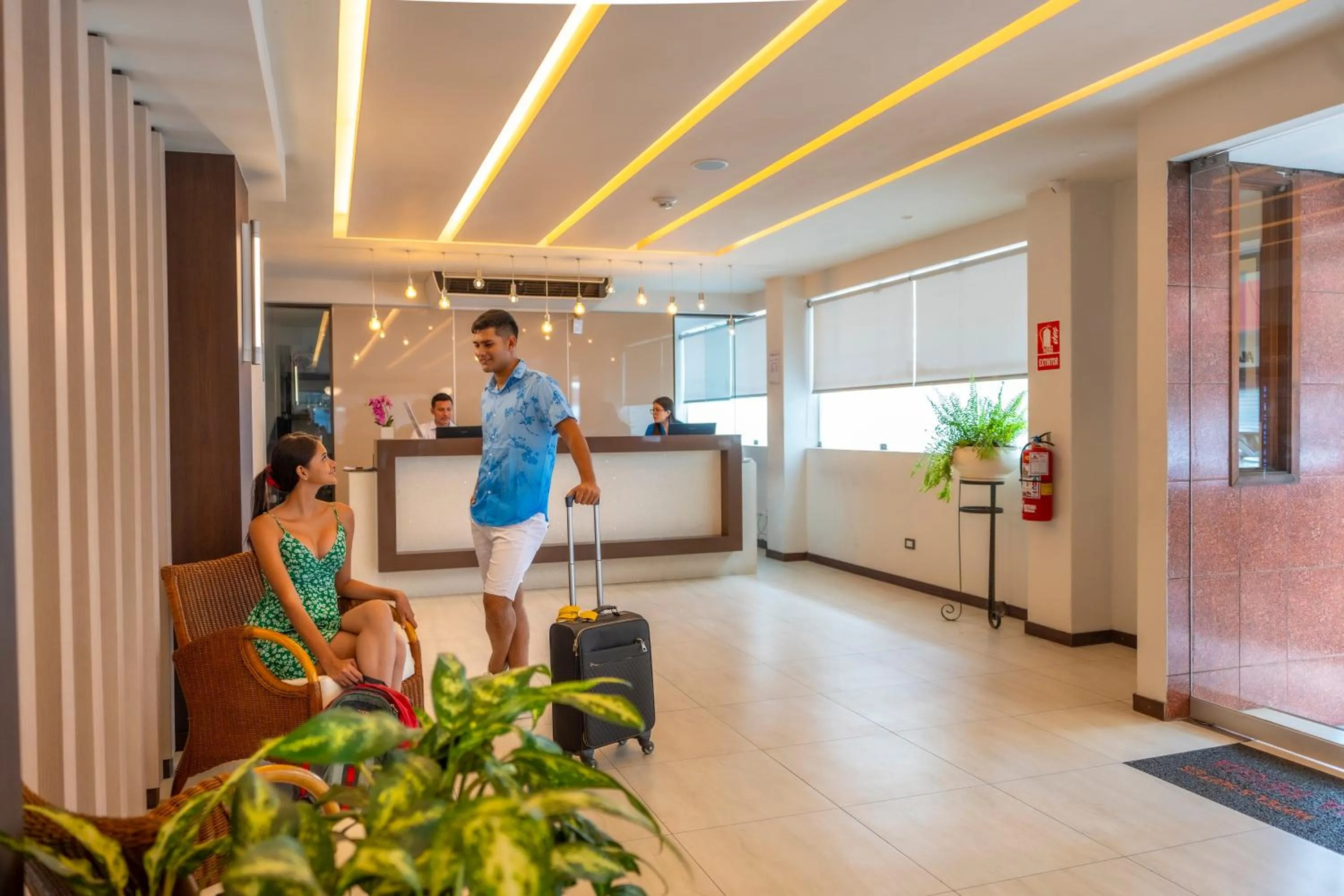 Lobby or reception in Victoria Regia Hotel