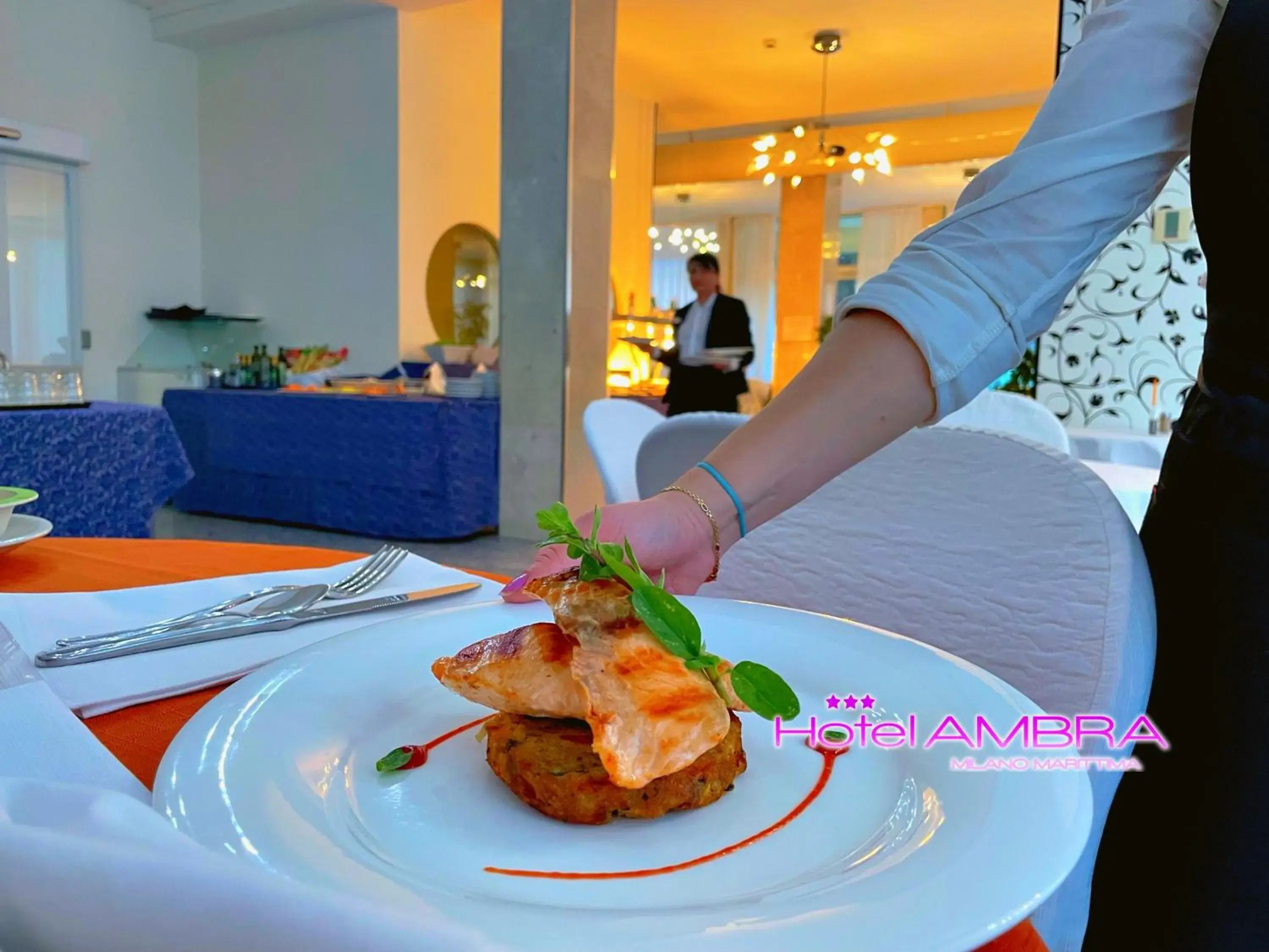 Restaurant/places to eat in HOTEL AMBRA - Fronte Mare - Vicinissimi al Centro Restaurant/places to eat in HOTEL AMBRA - Fronte Mare - Vicinissimi al Centro