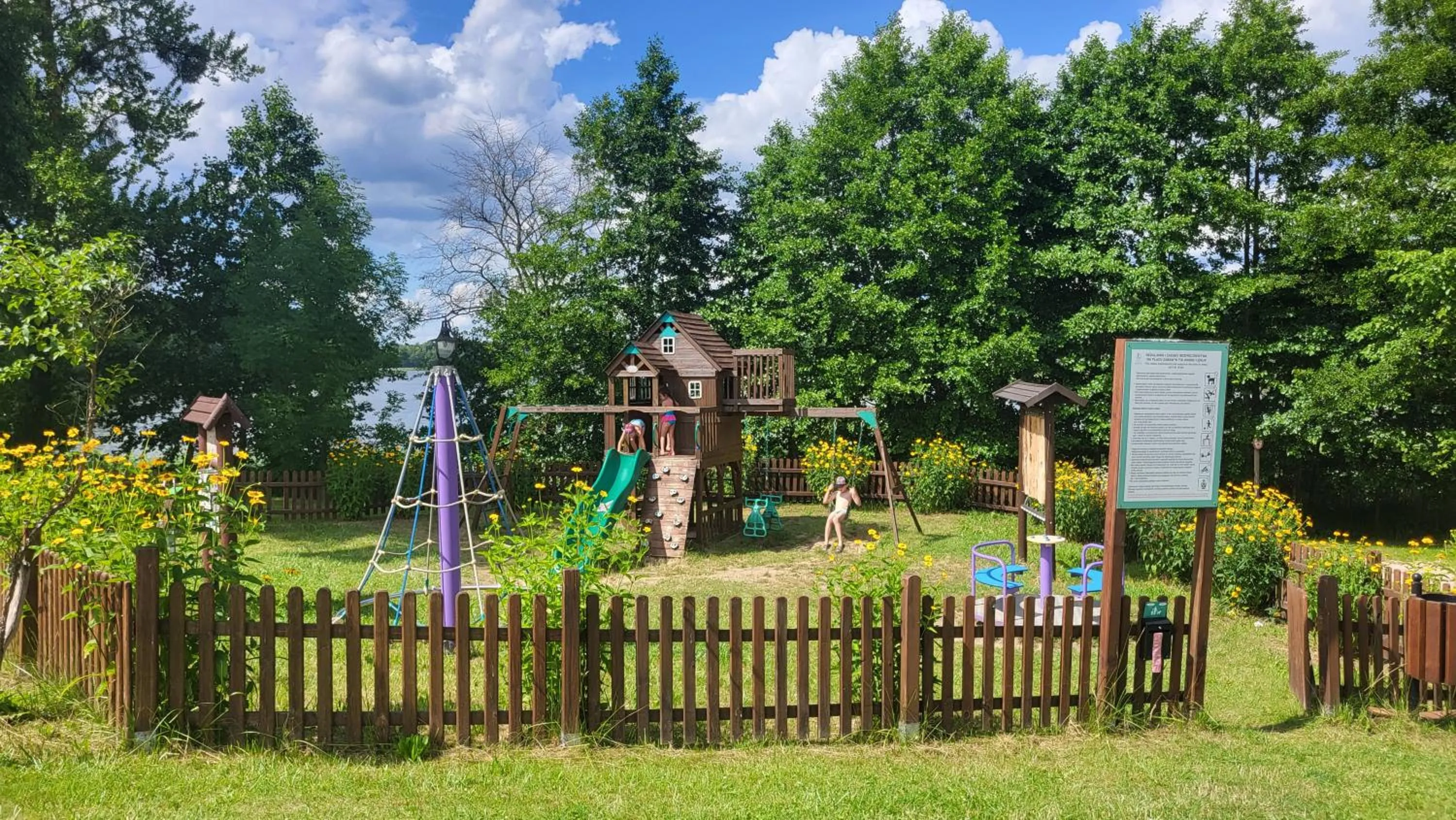 Children play ground in Folwark Łękuk