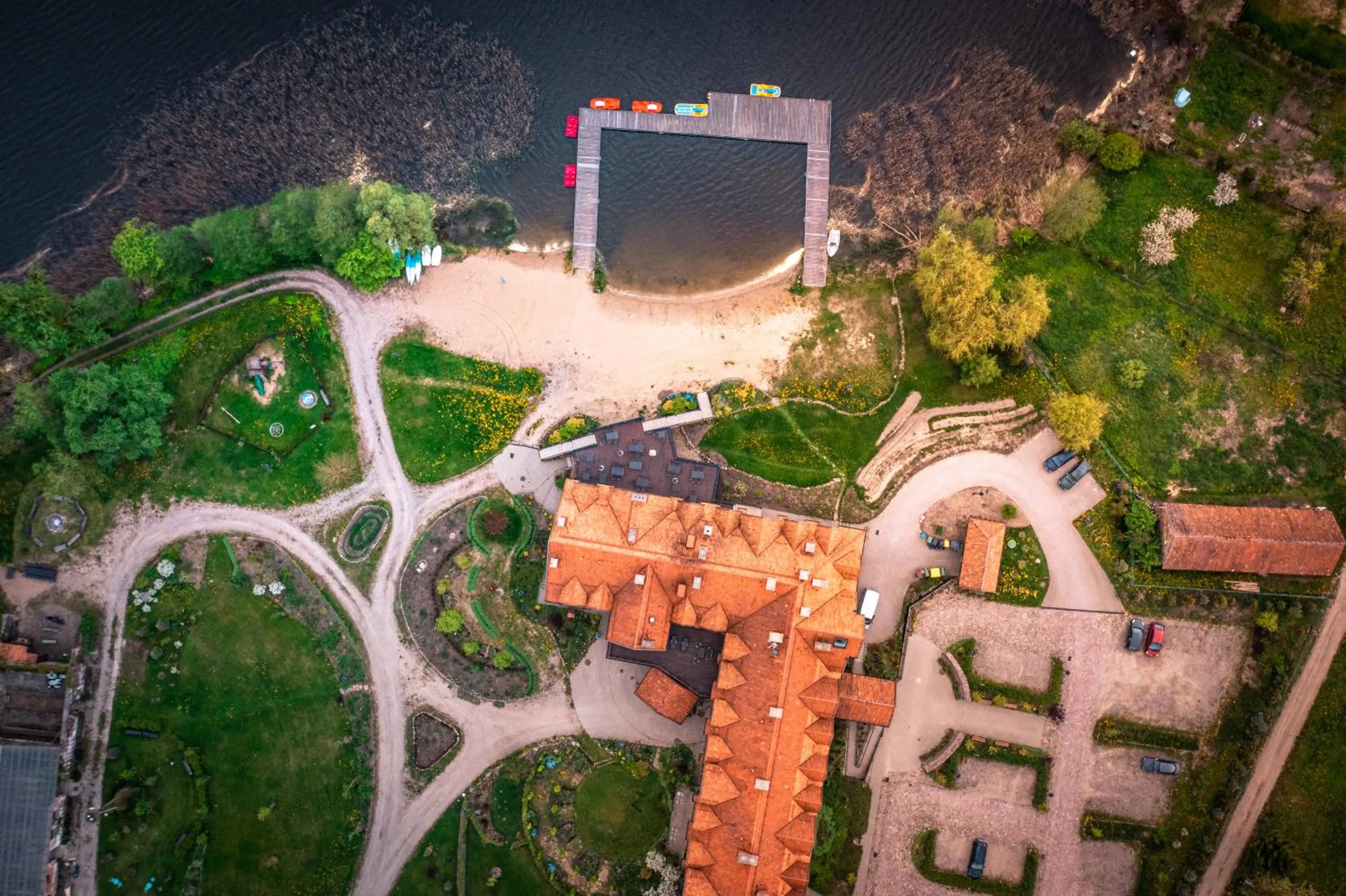 Bird's eye view in Folwark Łękuk