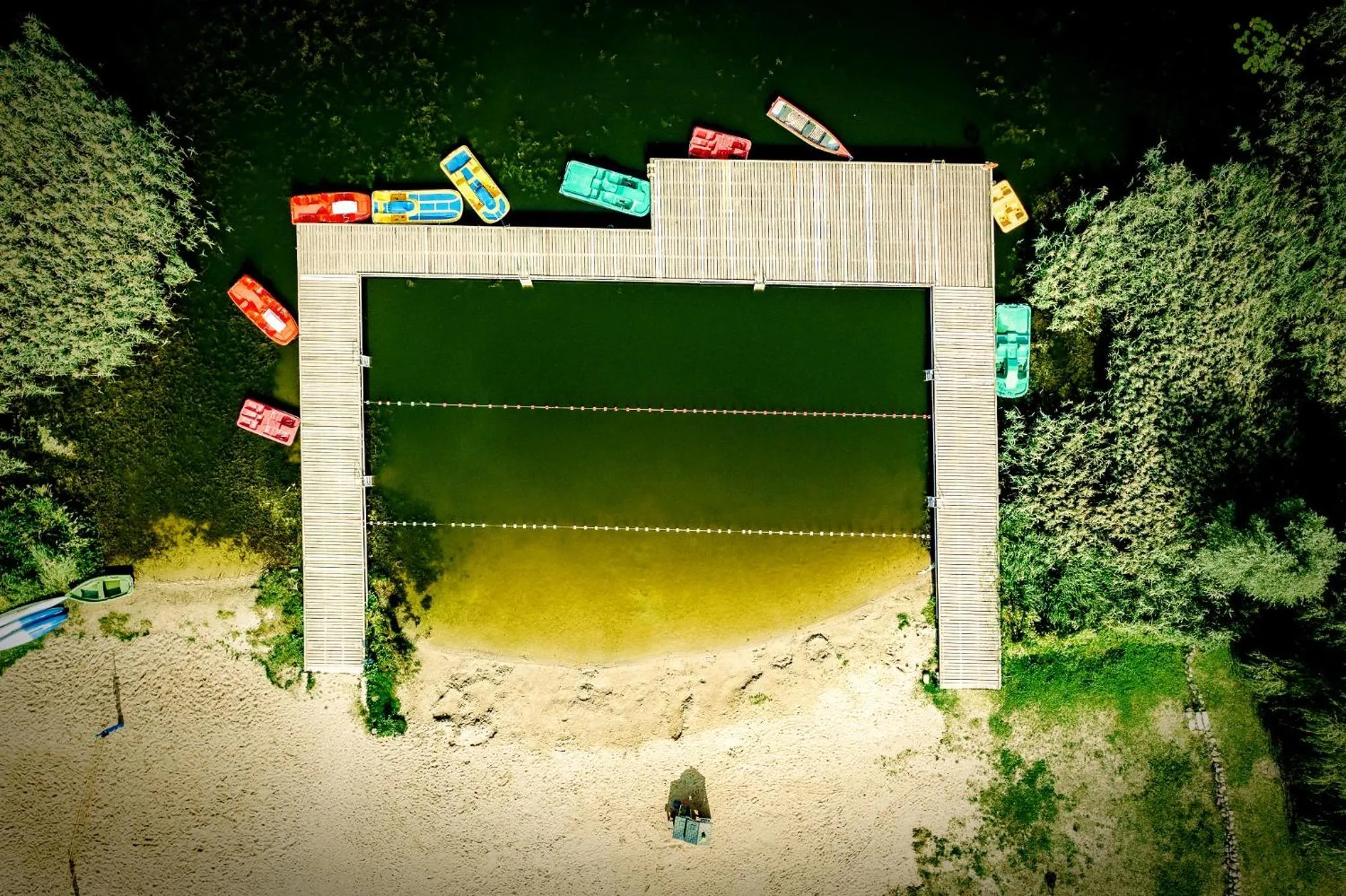 Bird's eye view in Folwark Łękuk