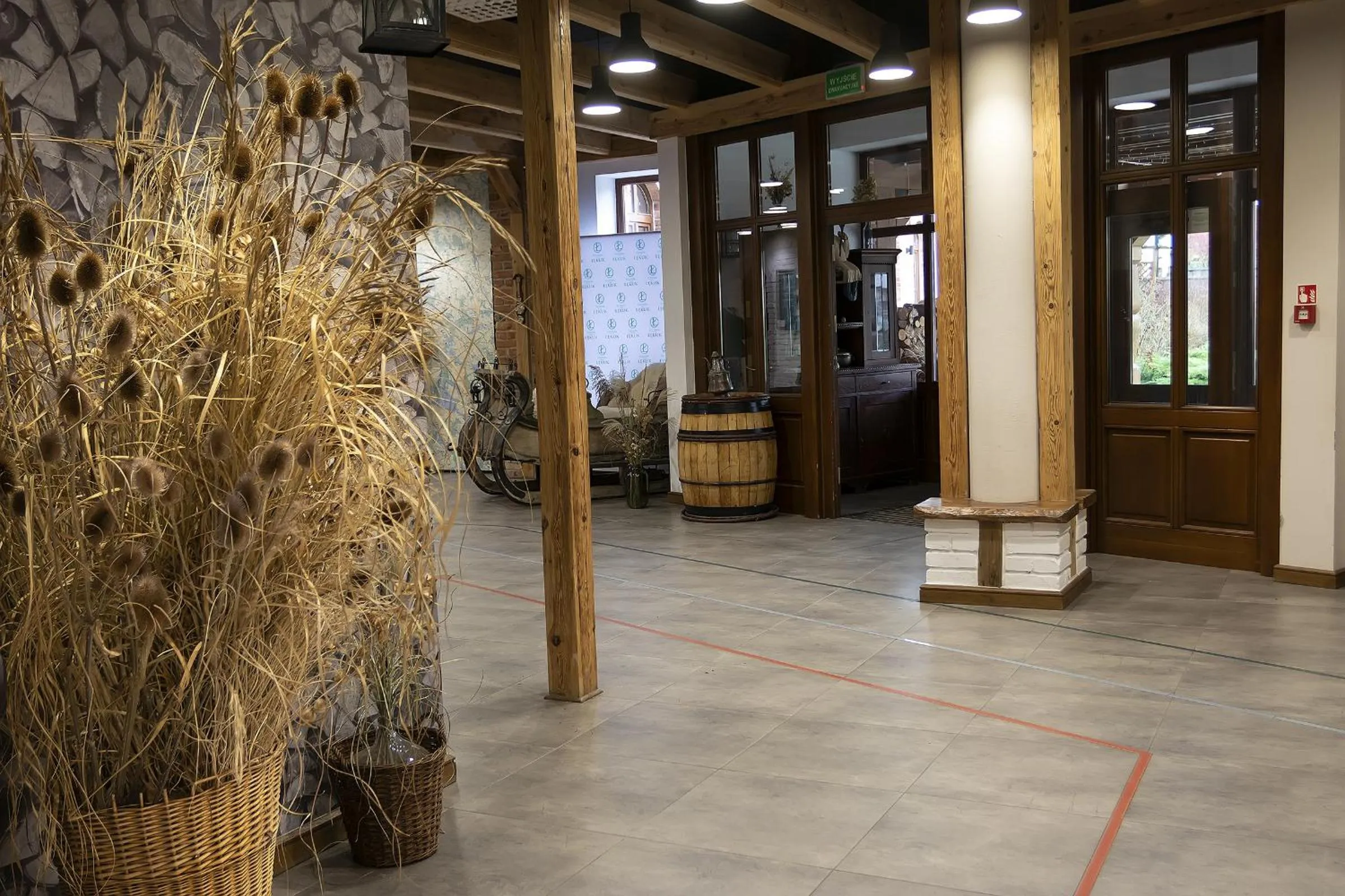 Lobby or reception in Folwark Łękuk