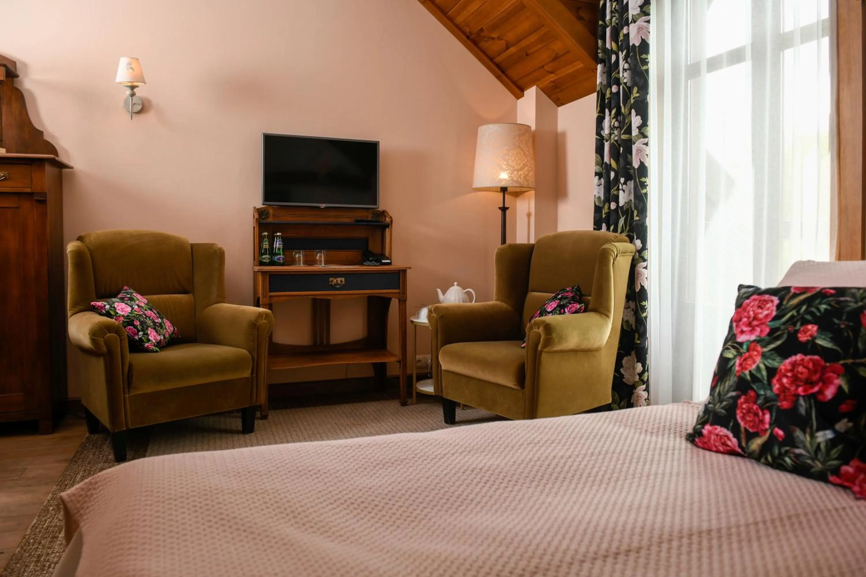 Living room, Bed in Folwark Łękuk