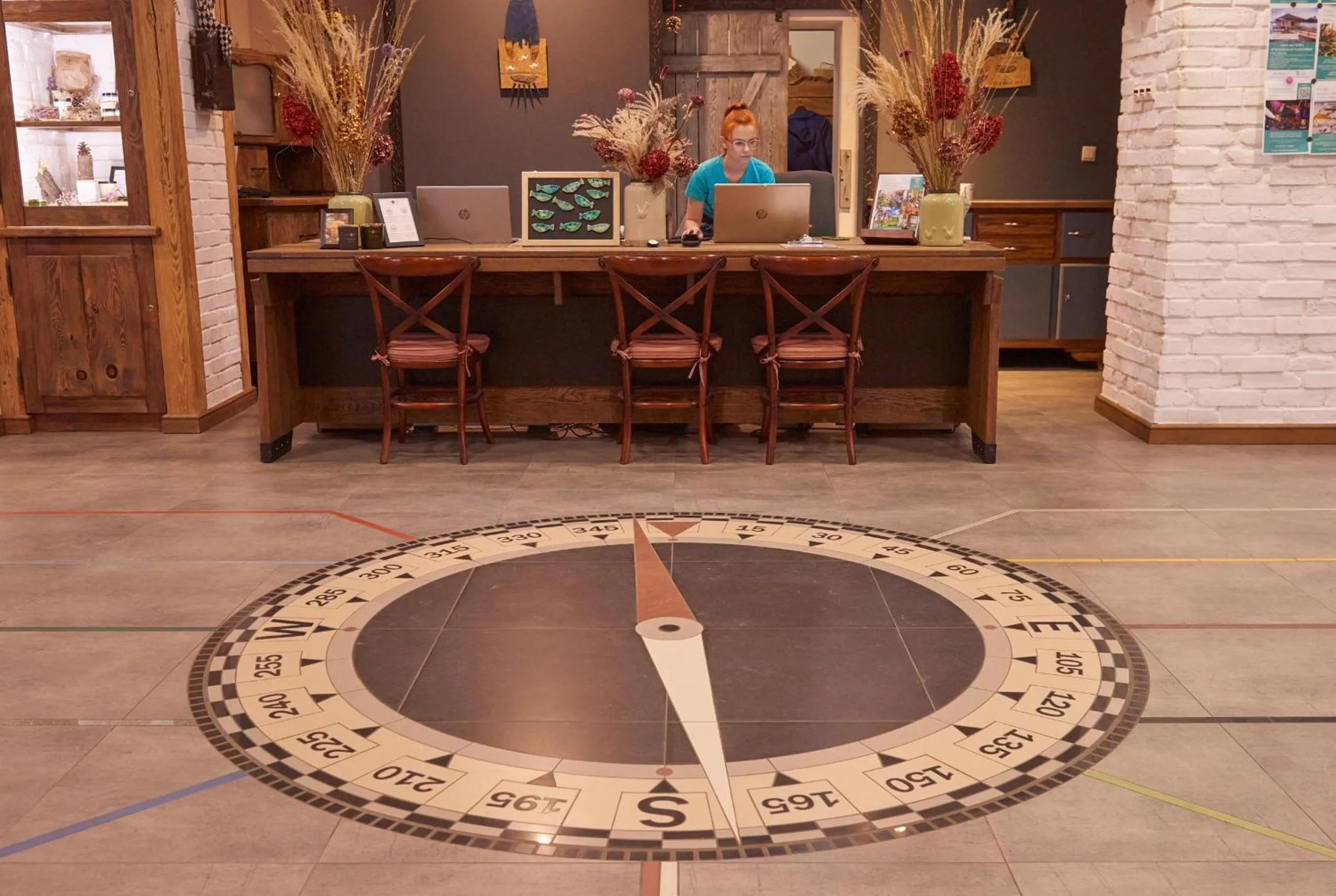 Lobby or reception in Folwark Łękuk