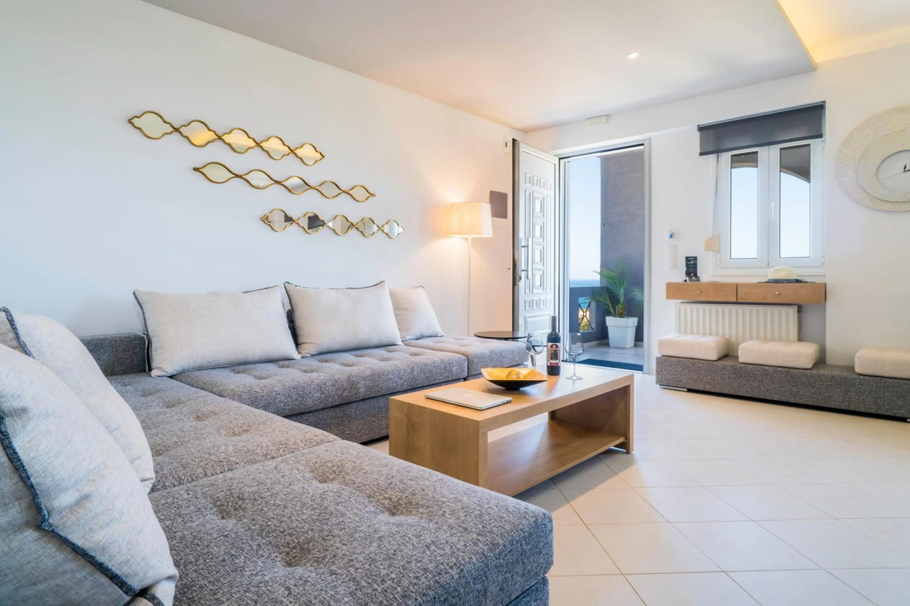 Living room in Talos Luxury Suites