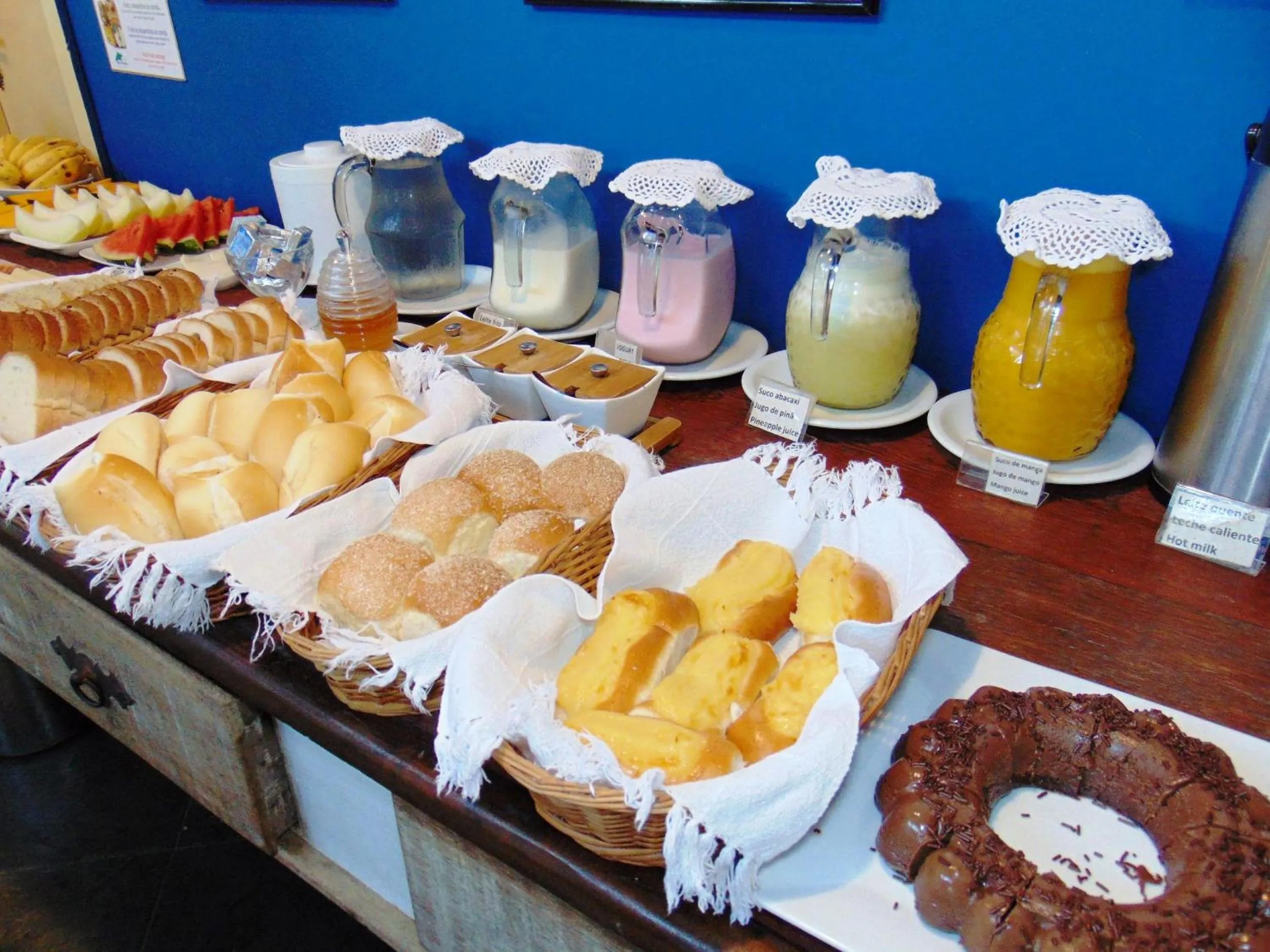 Breakfast in Pousada Recanto das Estrelas