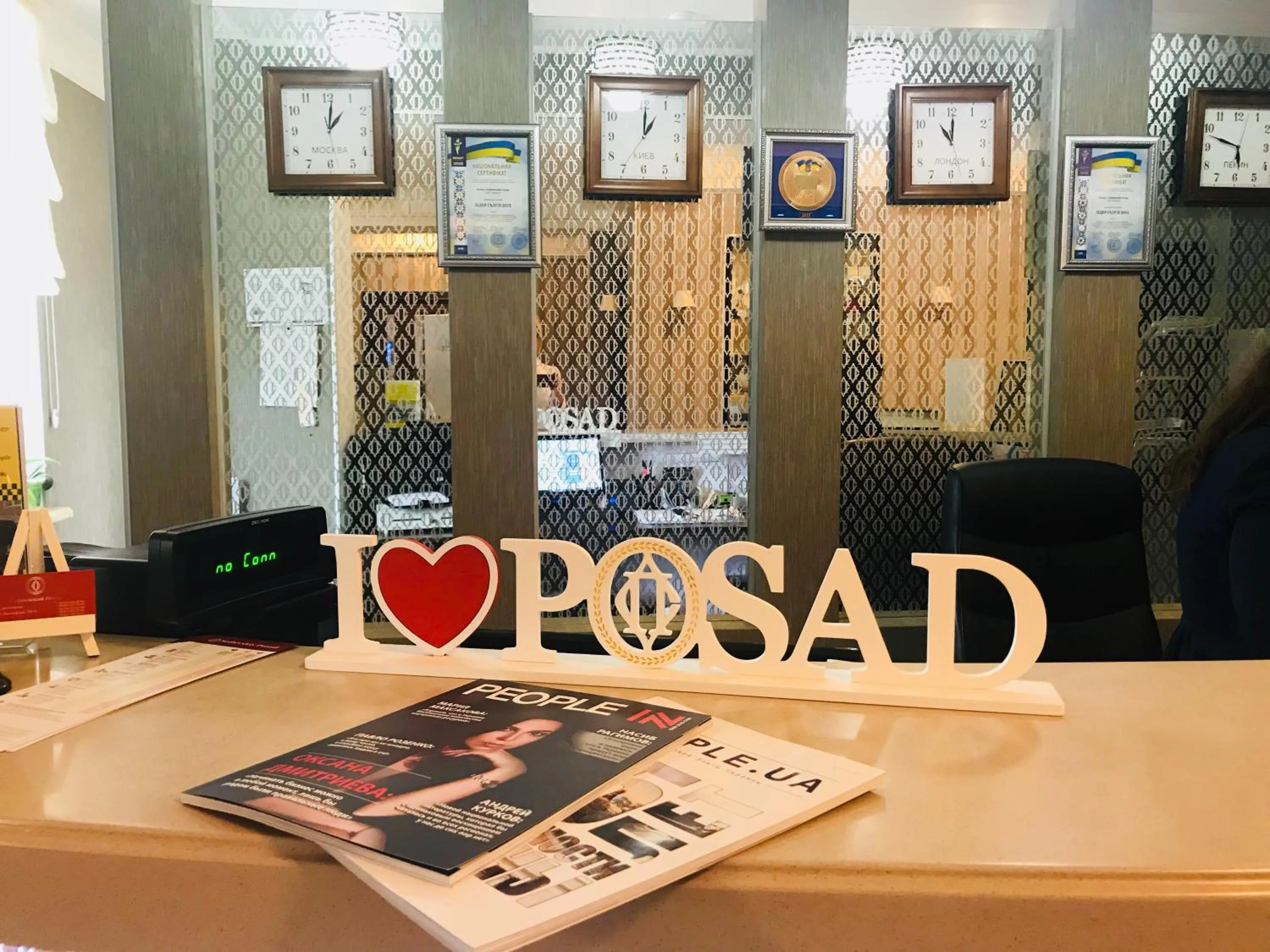 Lobby or reception in Sofievsky Posad Hotel