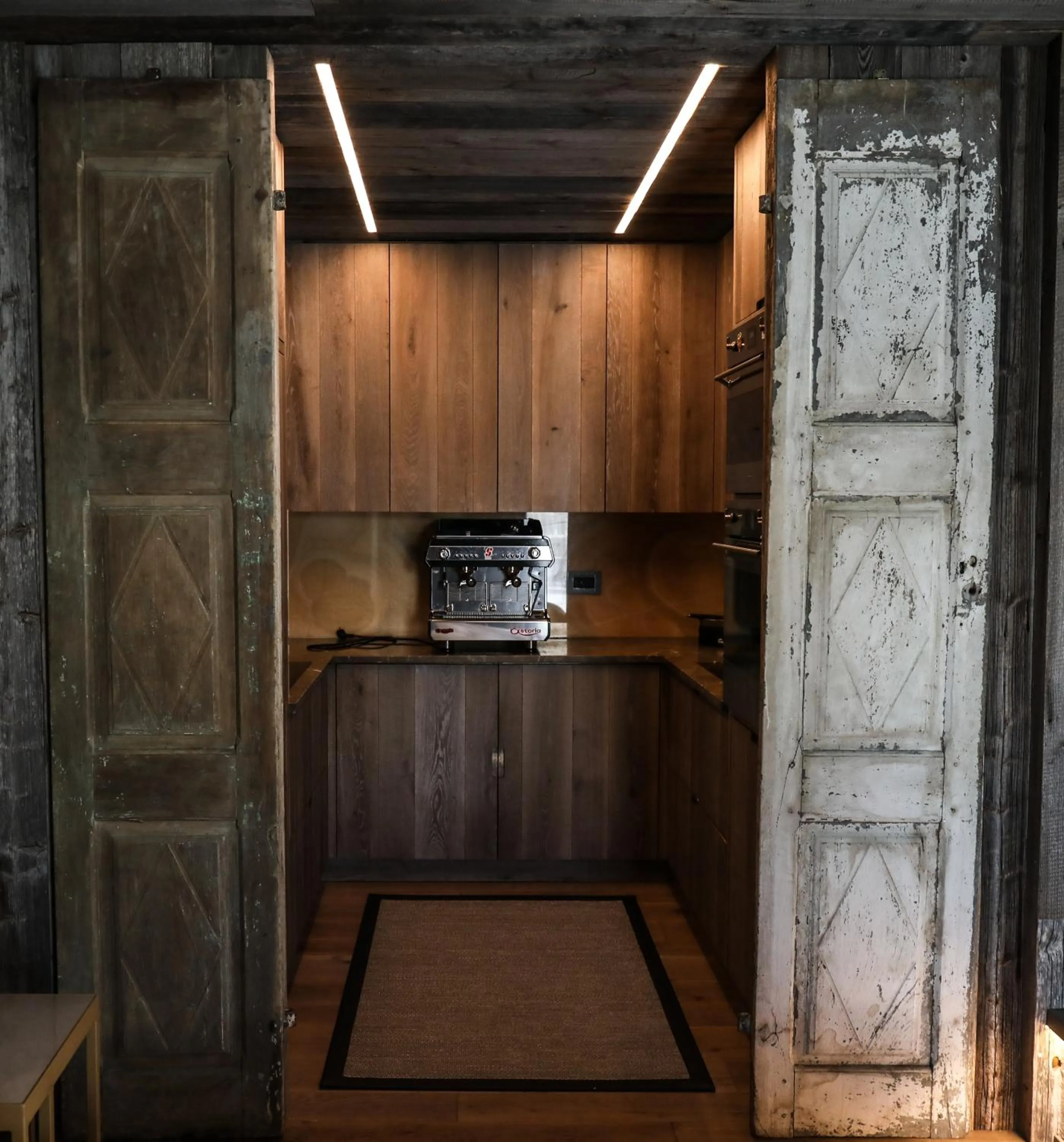 Kitchen or kitchenette in Art Hotel Grivola