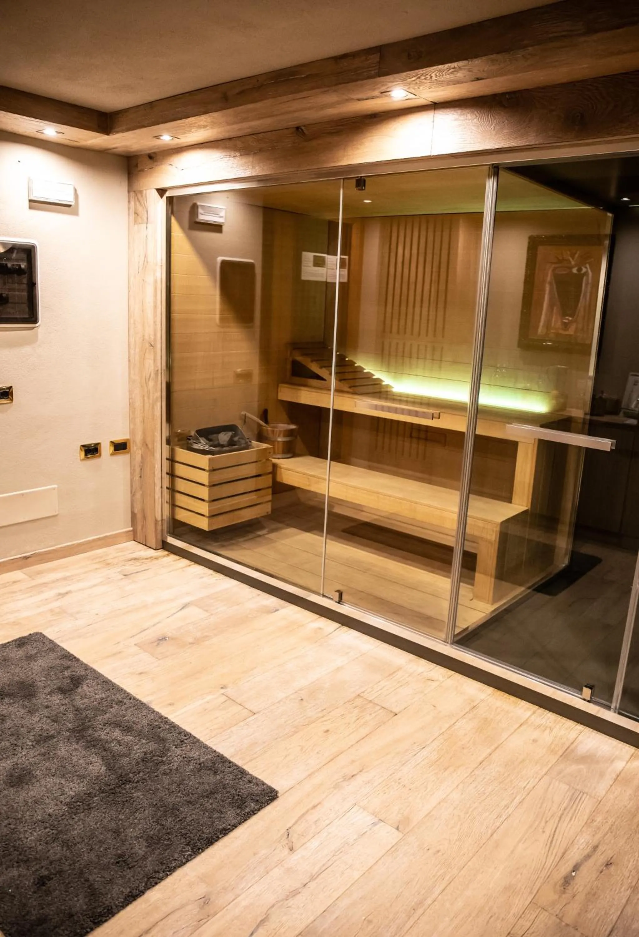 Sauna in Art Hotel Grivola