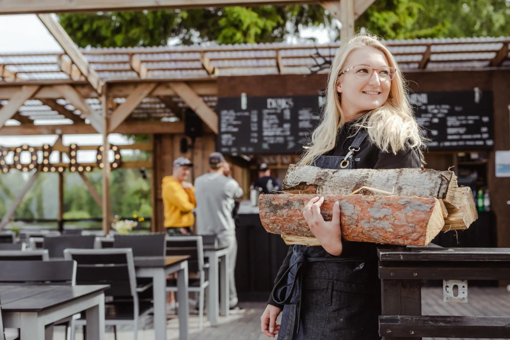 Patio in Lapland Hotels Ounasvaara Chalets