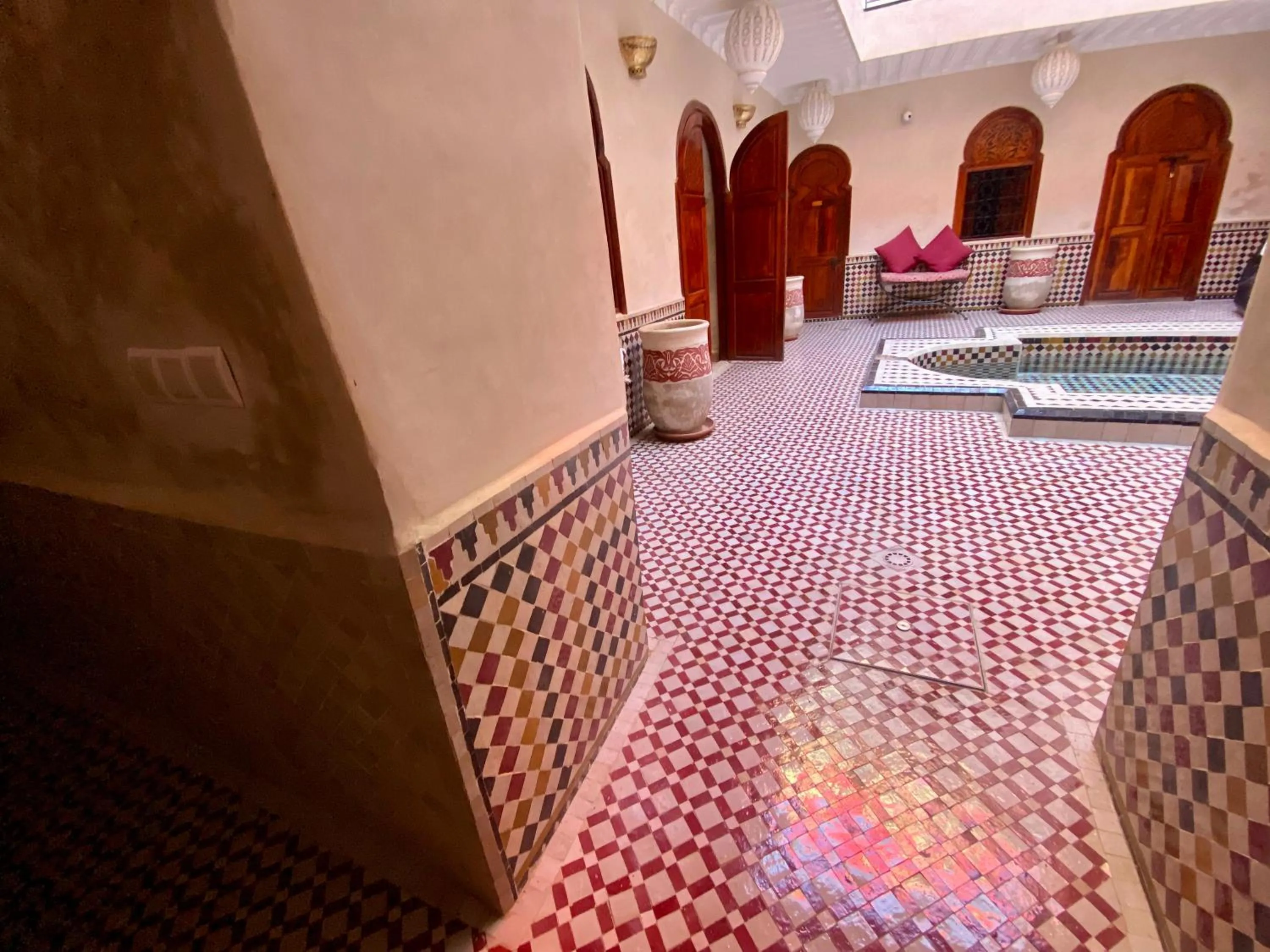 Pool view in Riad Prada
