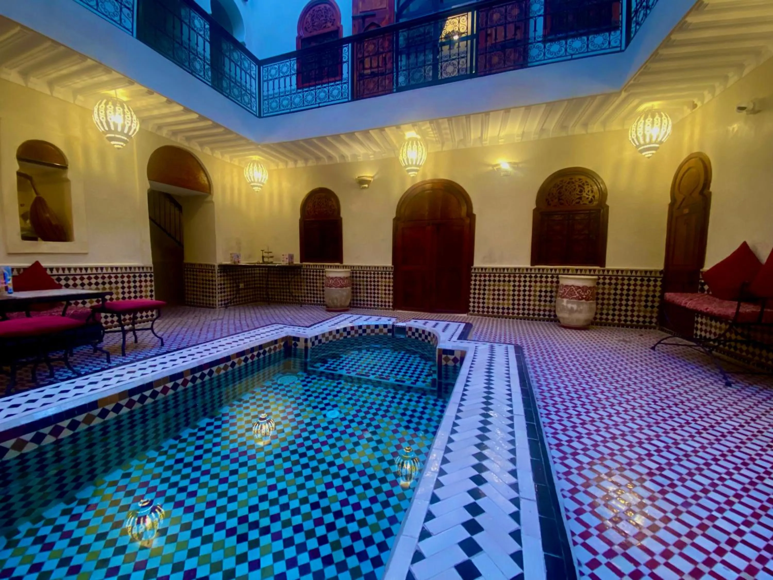 Pool view in Riad Prada