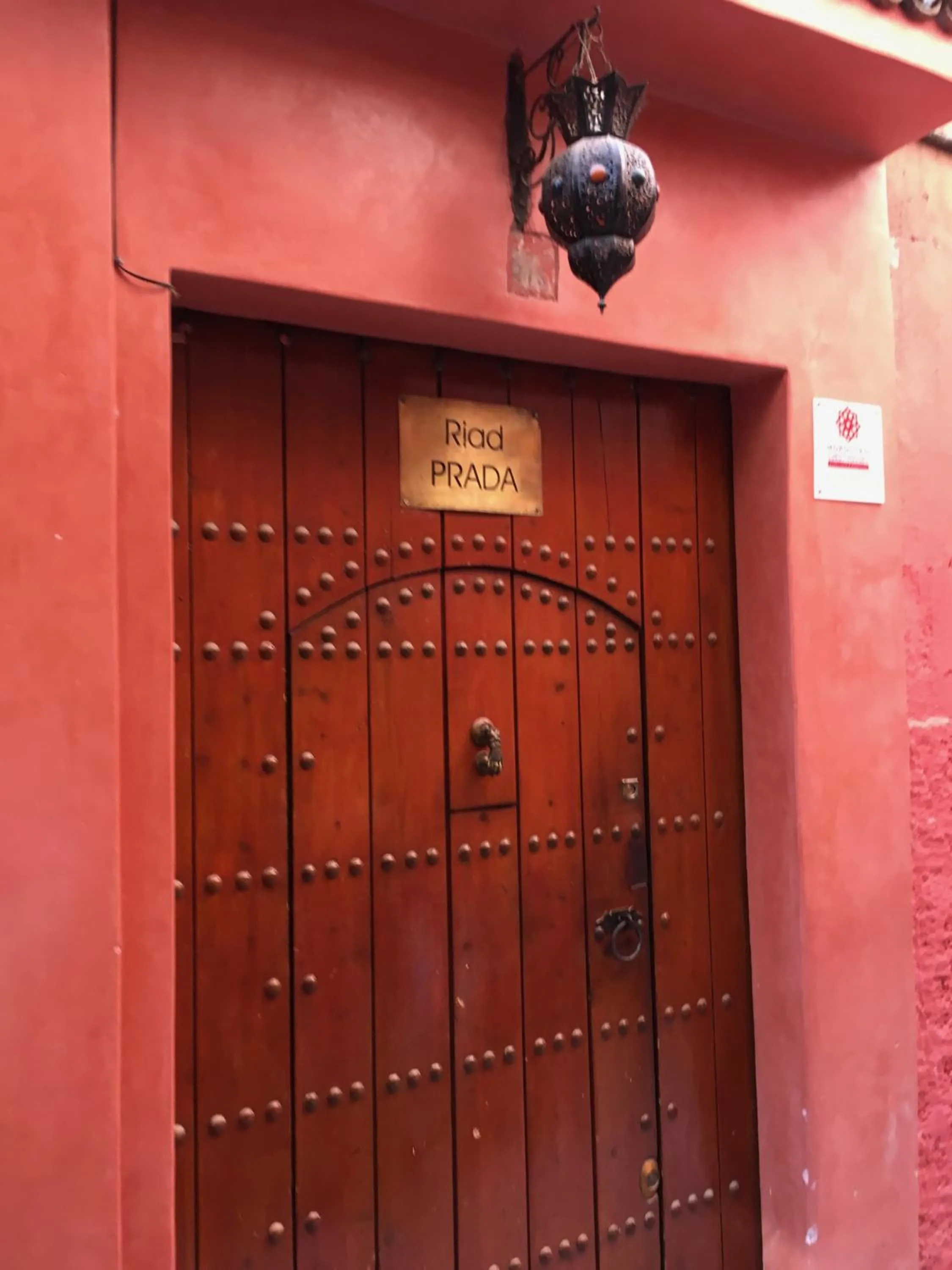 Facade/entrance in Riad Prada