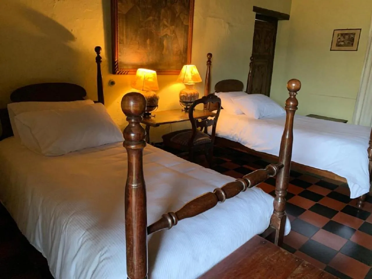 Bed in Hotel Museo Mayan Inn