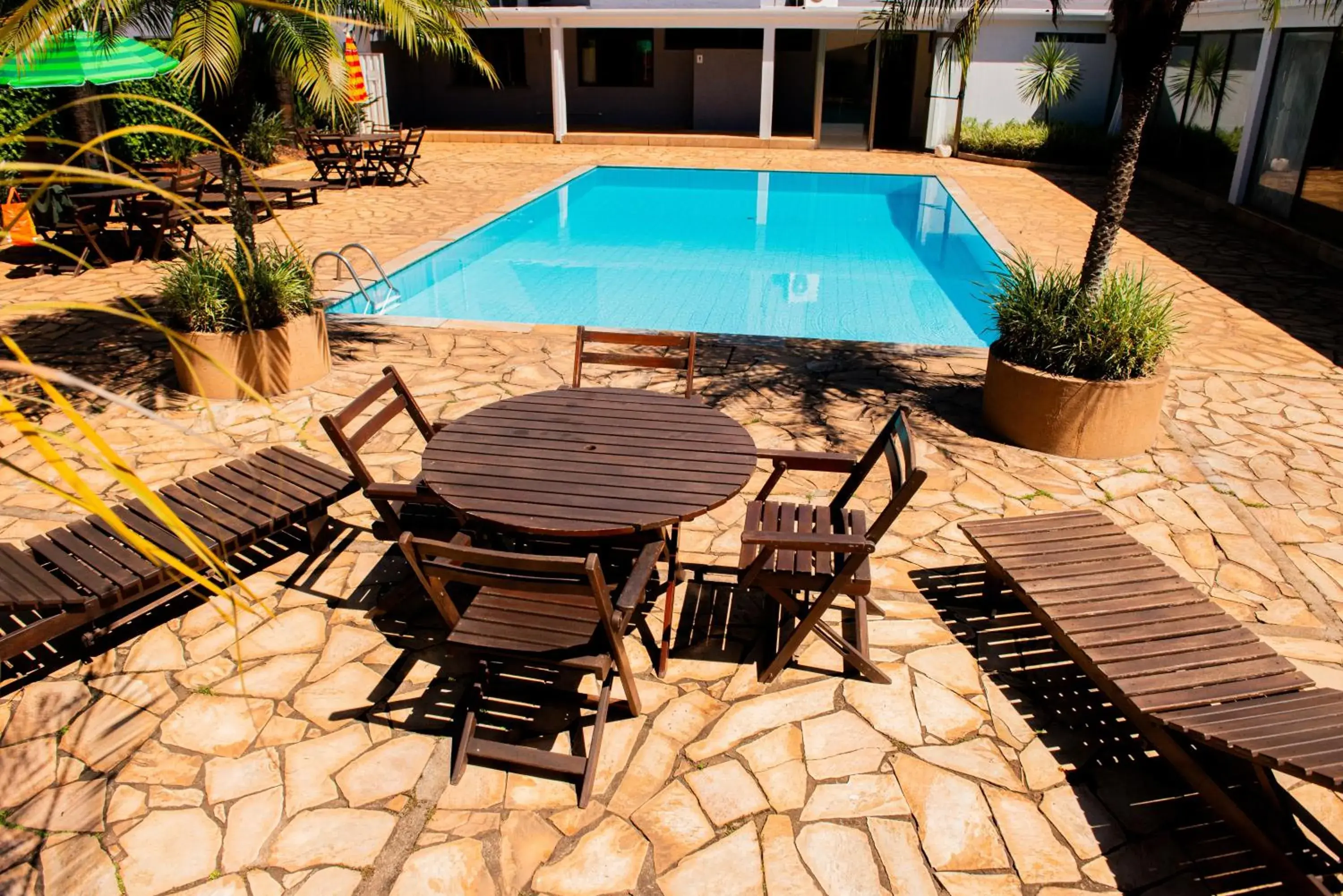 Pool view in Hotel Fernandão Pool view in Hotel Fernandão