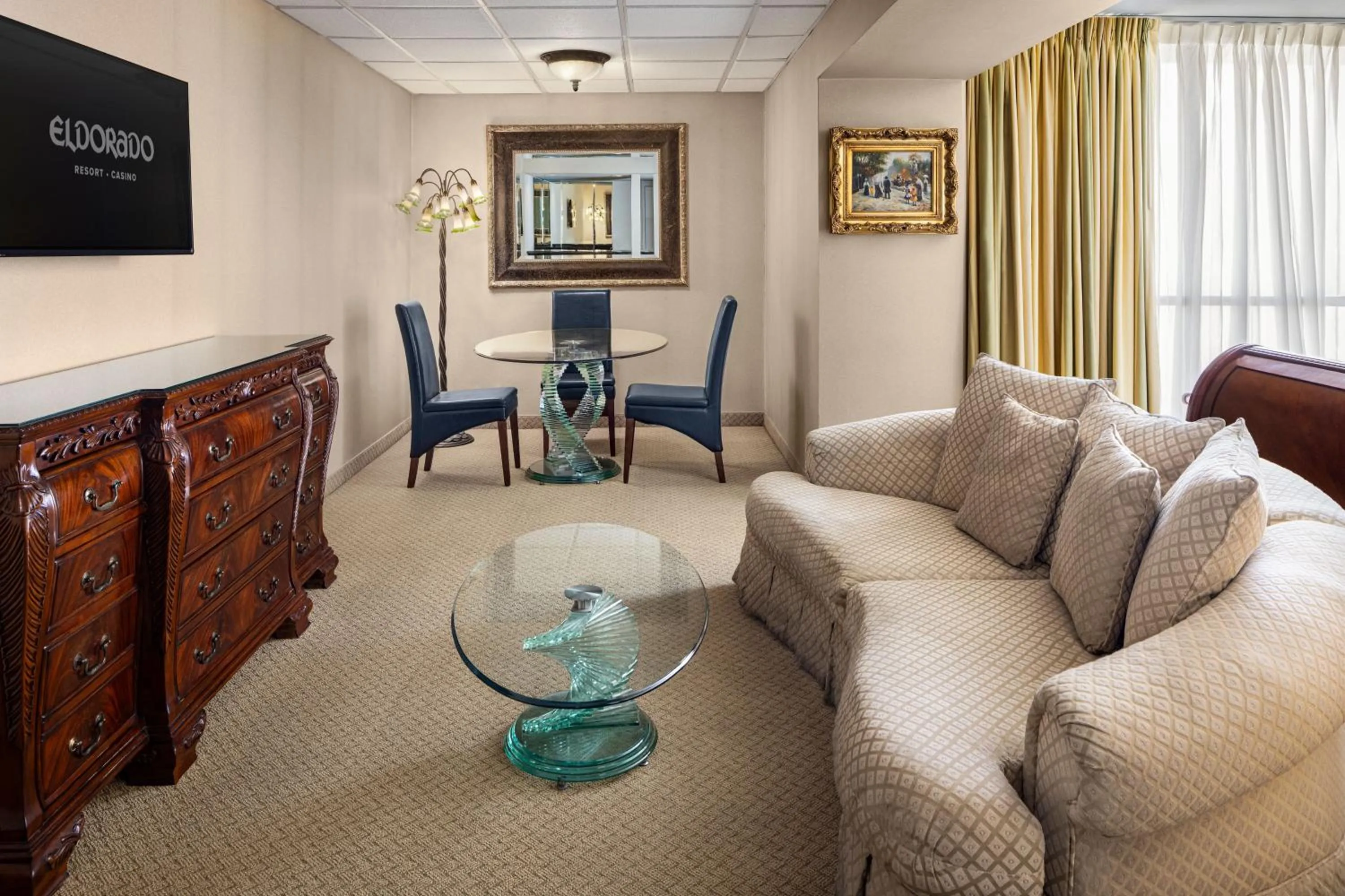 Living room in Eldorado Reno, A Caesars Destination
