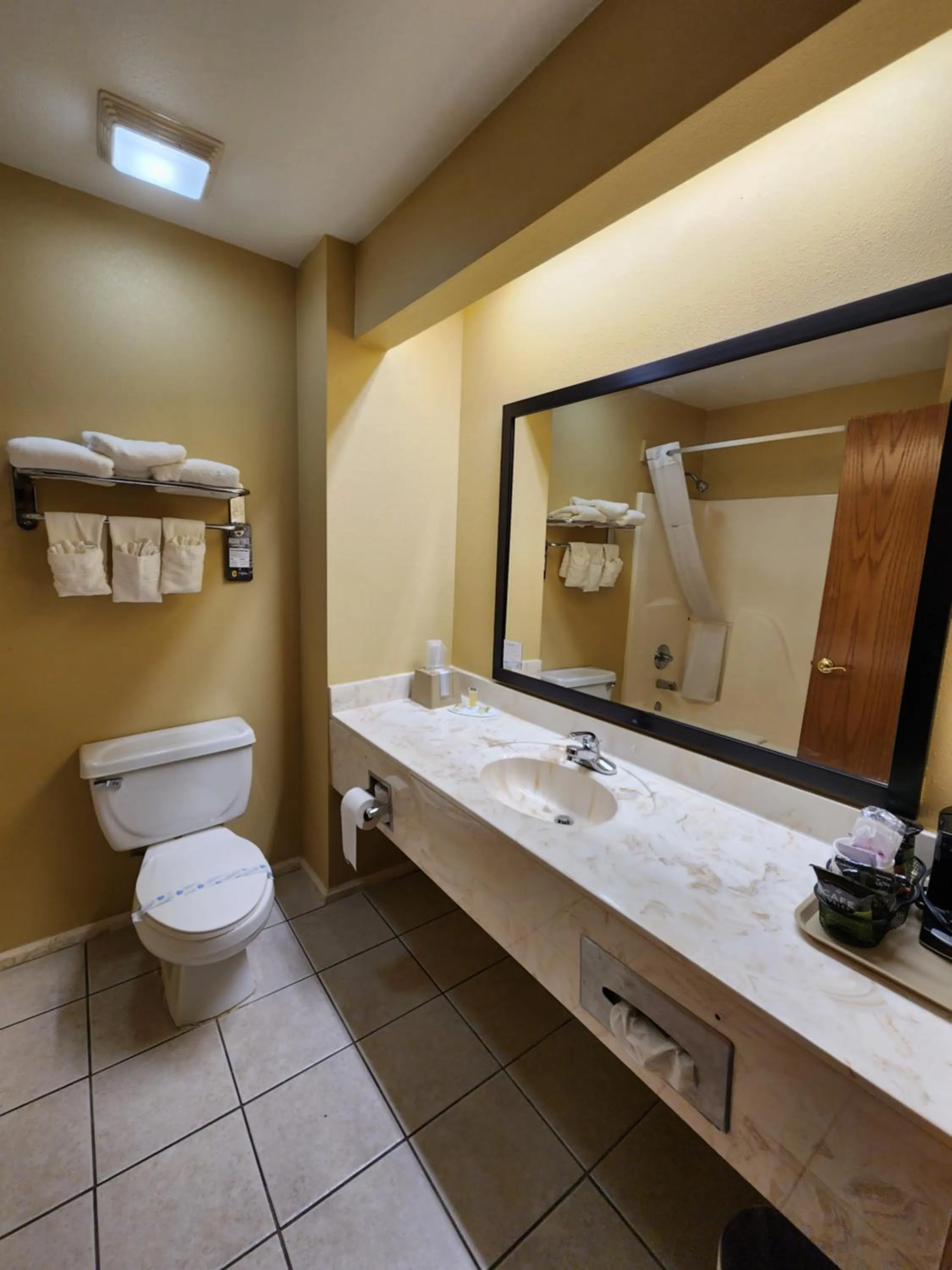 Bathroom in Super 8 by Wyndham Pine Bluff