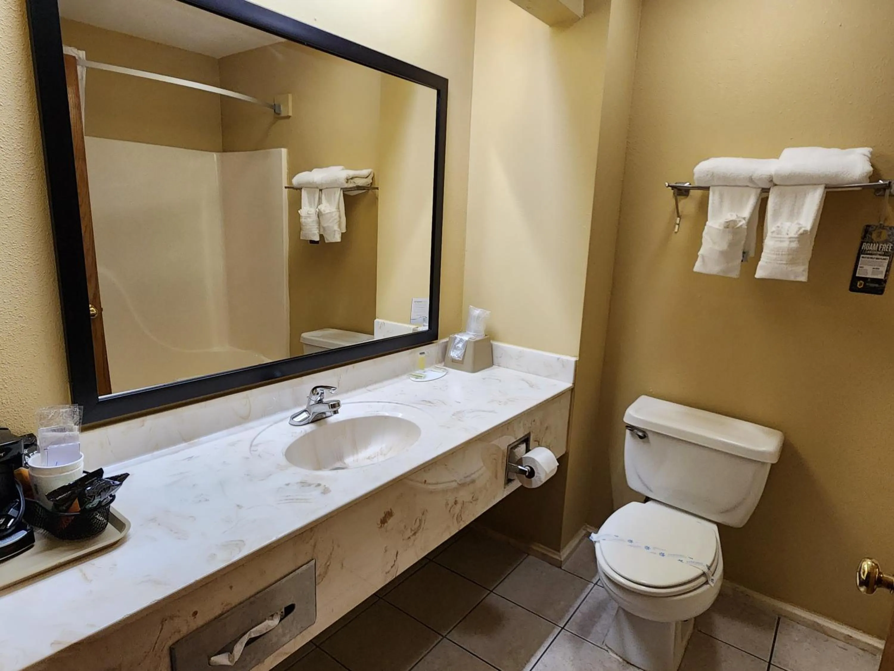 Bathroom in Super 8 by Wyndham Pine Bluff