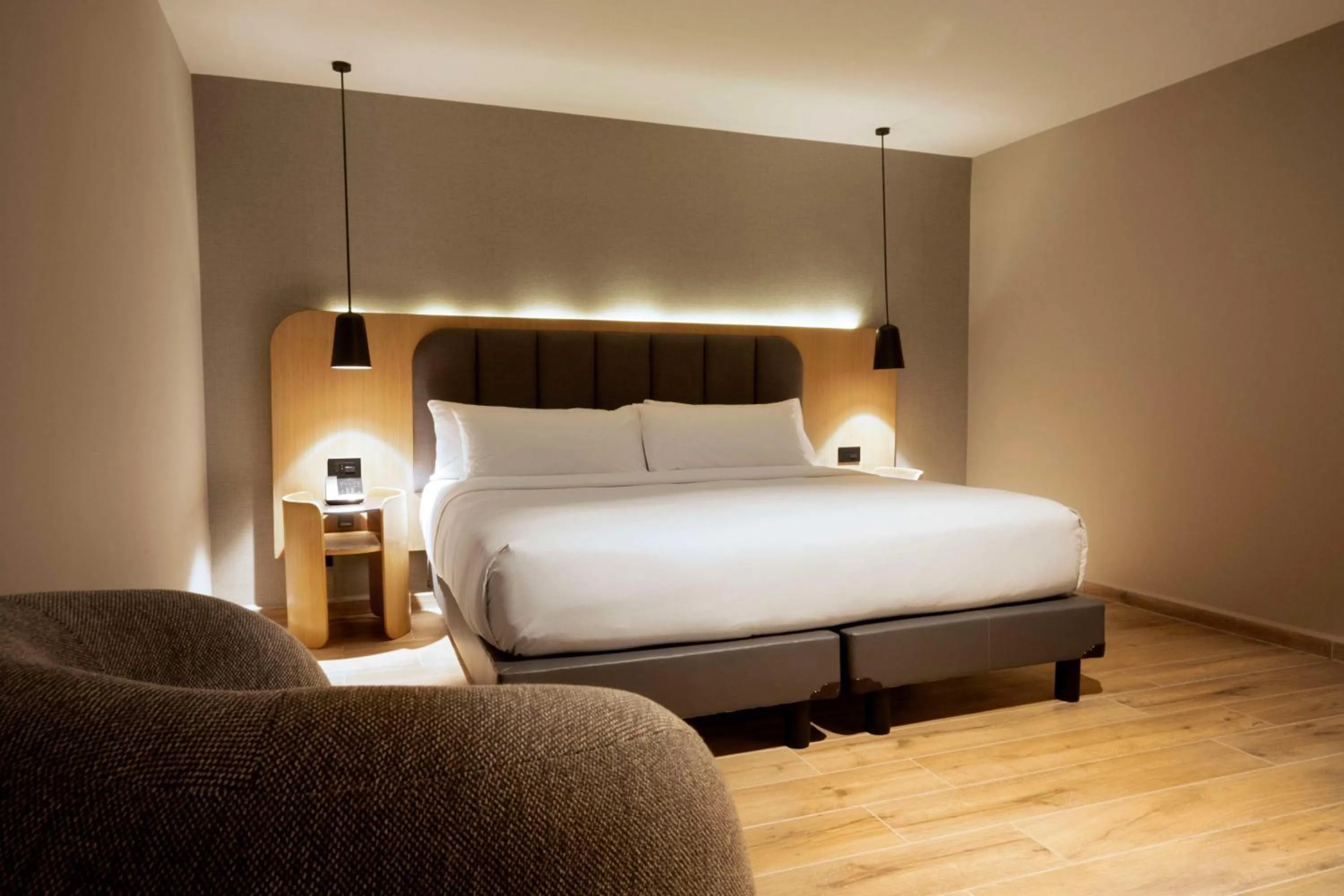 Bed in Hilton Mexico City Airport