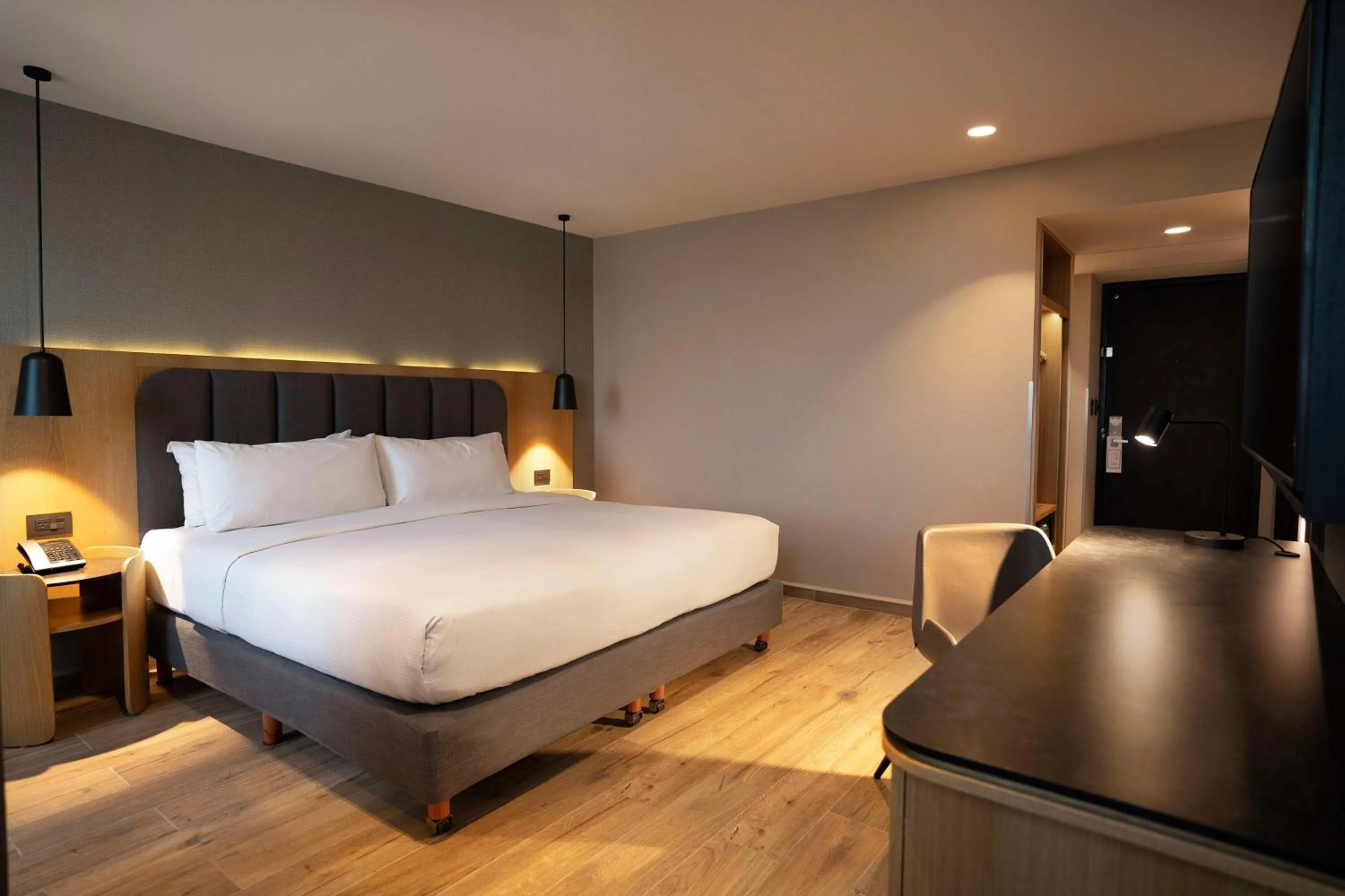 Bed in Hilton Mexico City Airport