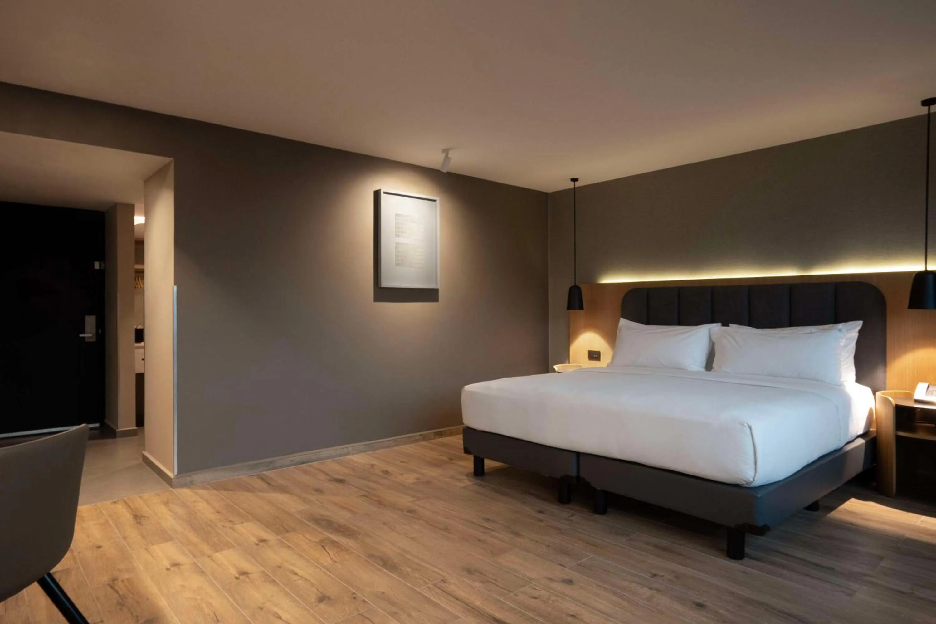 Bed in Hilton Mexico City Airport