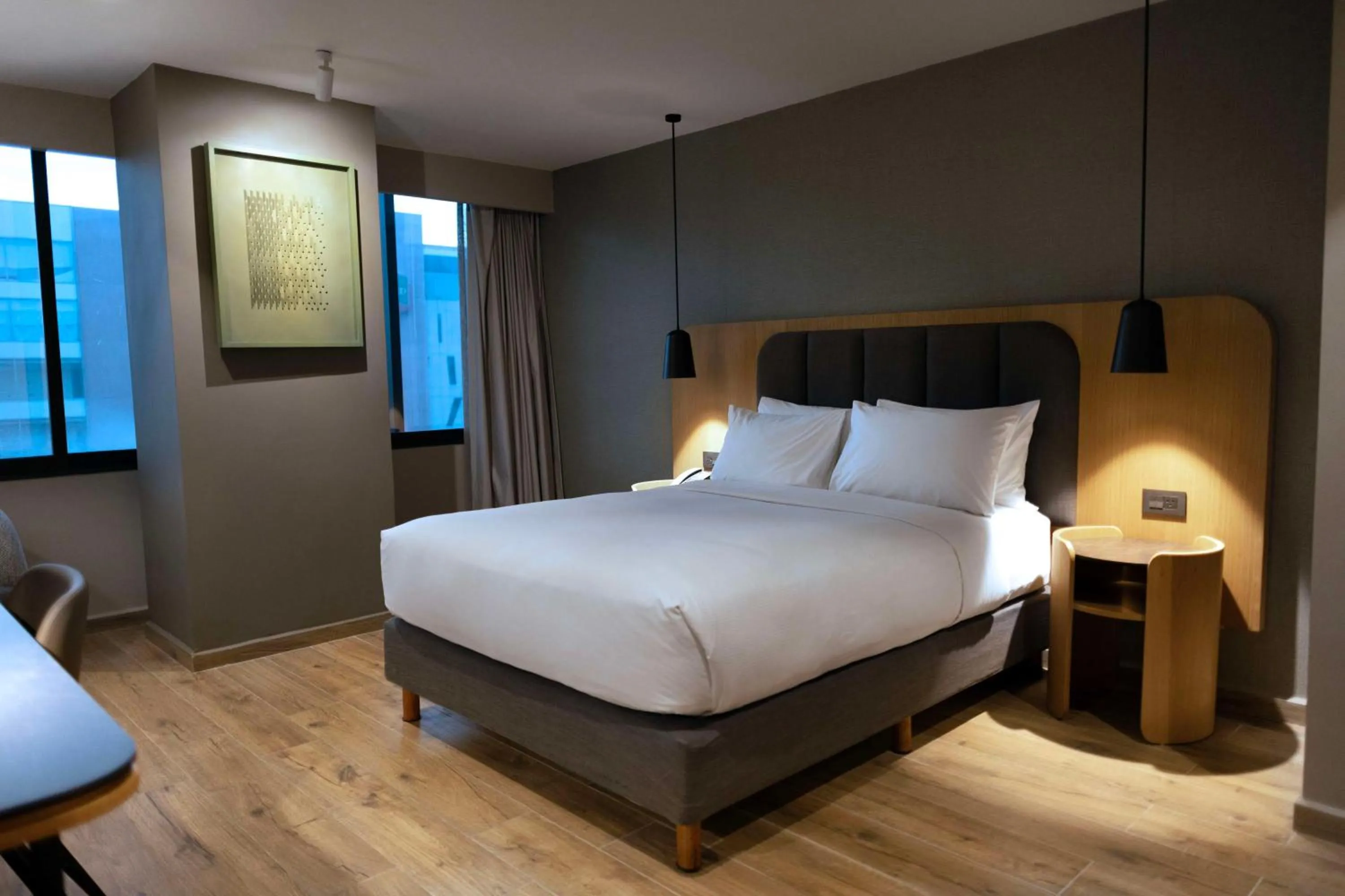 Bed in Hilton Mexico City Airport